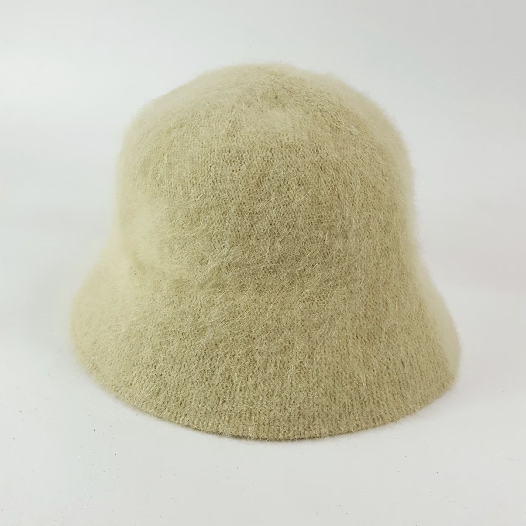 Vintage VINTAGE Y2K Green Angora Bucket Hat Size M Preppy Cute Wide Brim Women 90s Retro Size ONE SIZE - 3 Thumbnail