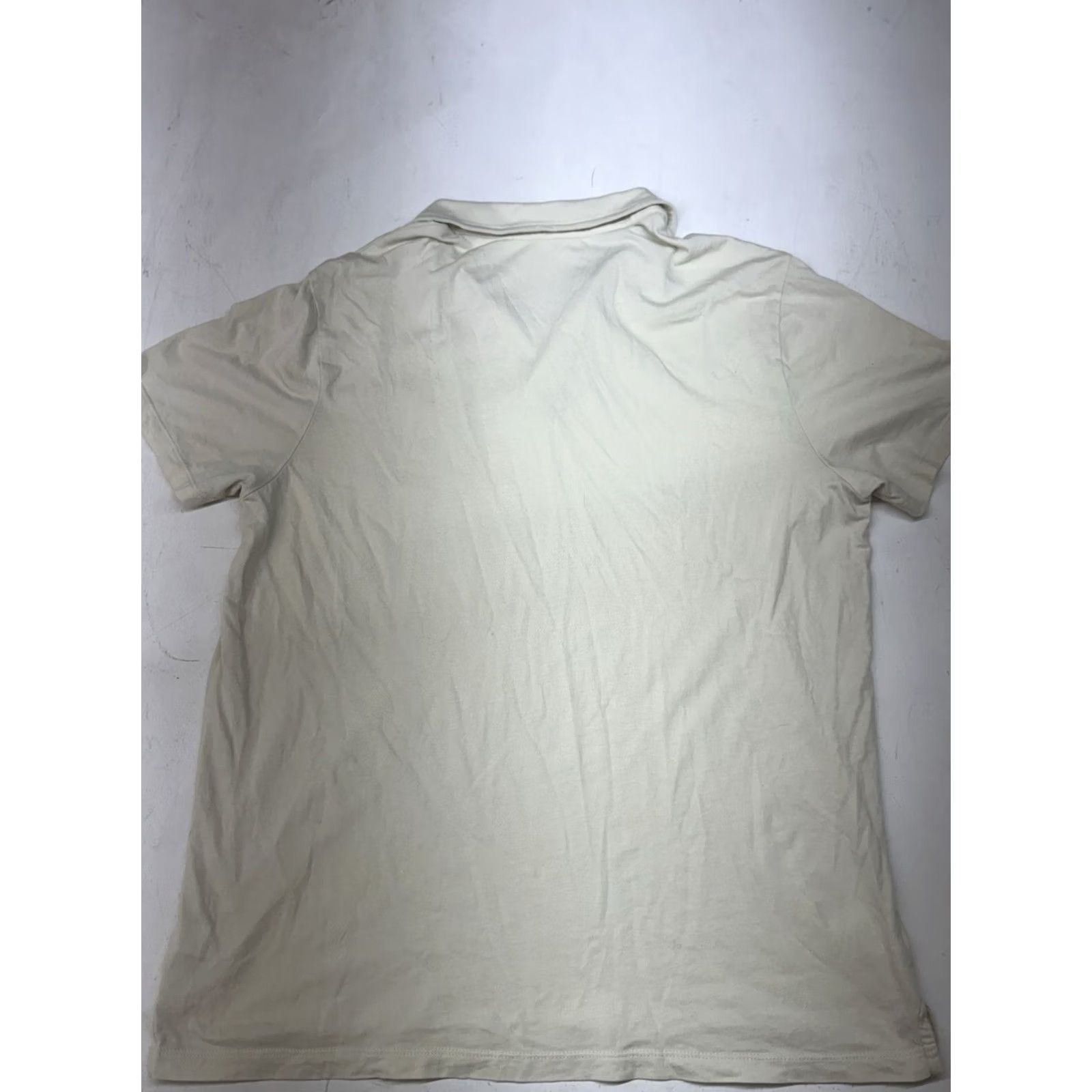 Marine Layer Marine Layer Polo Shirt Mens M/L Ivory Cotton Performance Casual Short Sleeve Knit Shirt Size US L / EU 52-54 / 3 - 5 Thumbnail