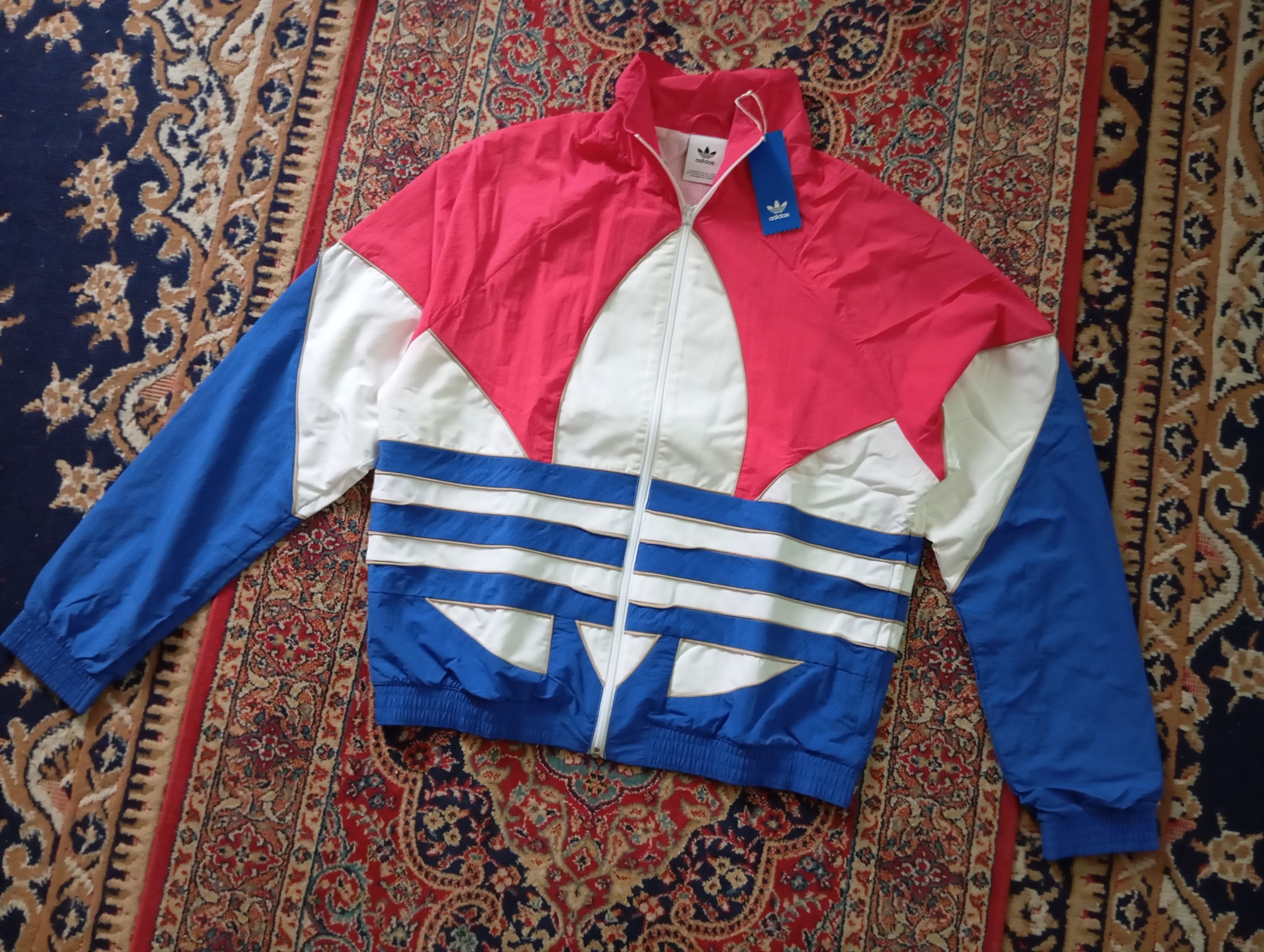 Adidas NEW Adidas Big Trefoil Colorblock Woven Track Jacket Size US S / EU 44-46 / 1 - 9 Thumbnail