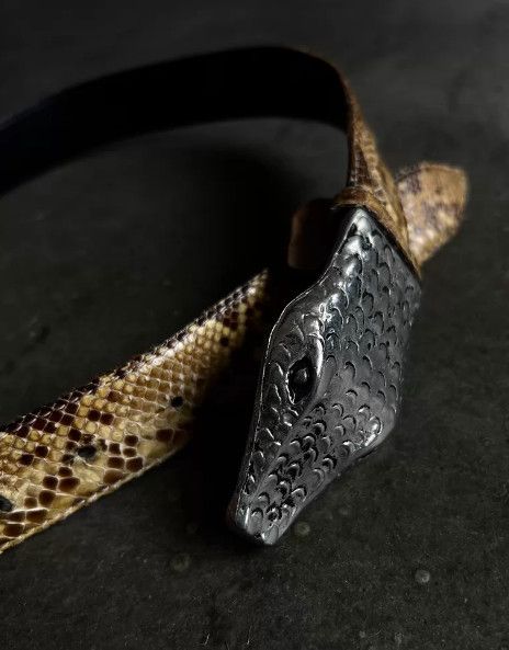 Other Kohshin Satoh 80s Handcrafted Snakeskin Belt Size ONE SIZE - 1 Thumbnail