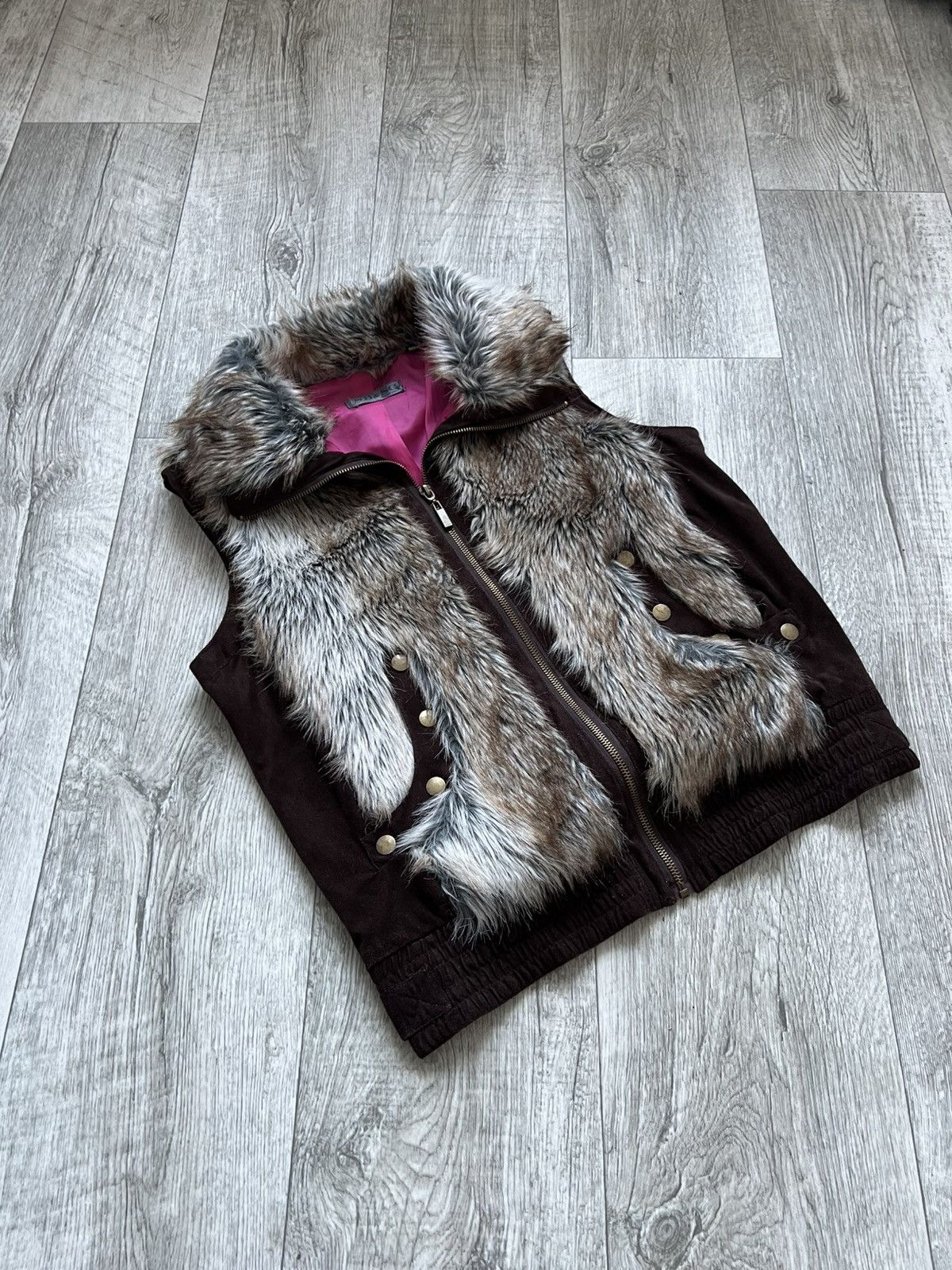Hysteric Glamour Crazy Archived Faux Fur Y2k Vest Hysteric Glamour LGB 00s Size S / US 4 / IT 40 - 2 Thumbnail