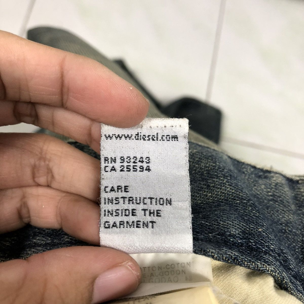 Diesel 🔥DISTRESSED RUSTY DESIGN DIESEL DENIM JEANS PATCHWORK Size US 32 / EU 48 - 23 Thumbnail