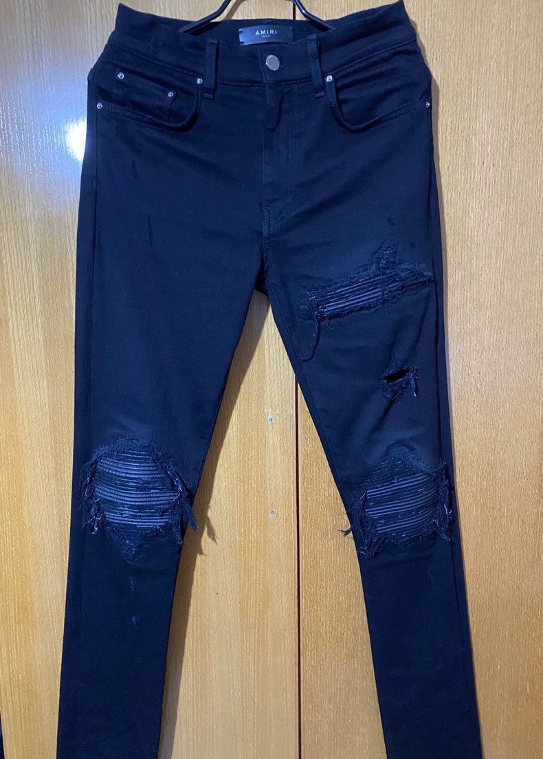 Amiri Amiri Black Distressed Skinny Jeans-2506 Size US 29 - 7 Thumbnail