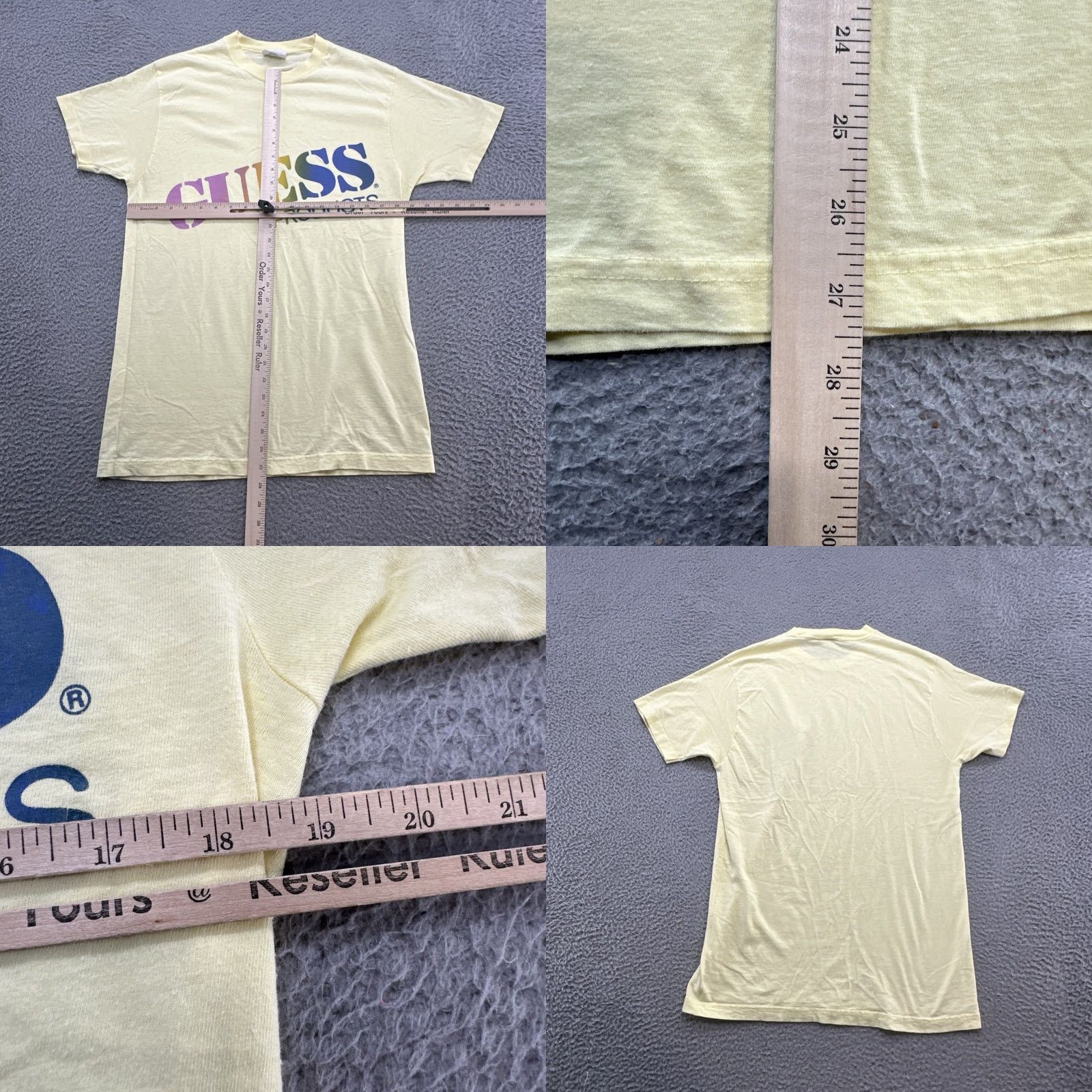 Guess Vtg Guess Jeans T Shirt Mens Large White 80s Hip hop Size US L / EU 52-54 / 3 - 8 Thumbnail