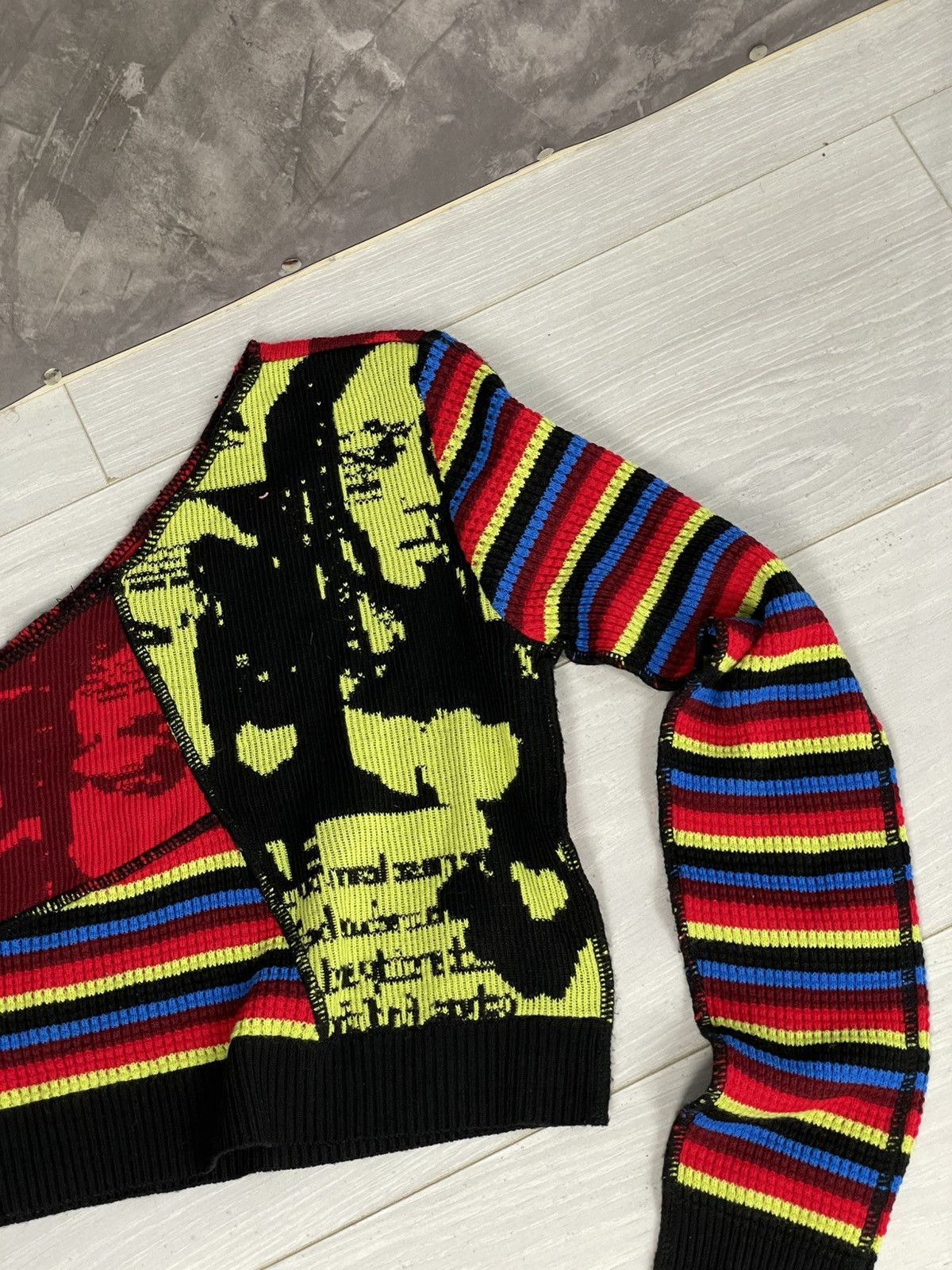 Hysteric Glamour × Vintage Y2K Archival Hysteric Glamour Style Crop Sweater Size M / US 6-8 / IT 42-44 - 3 Thumbnail