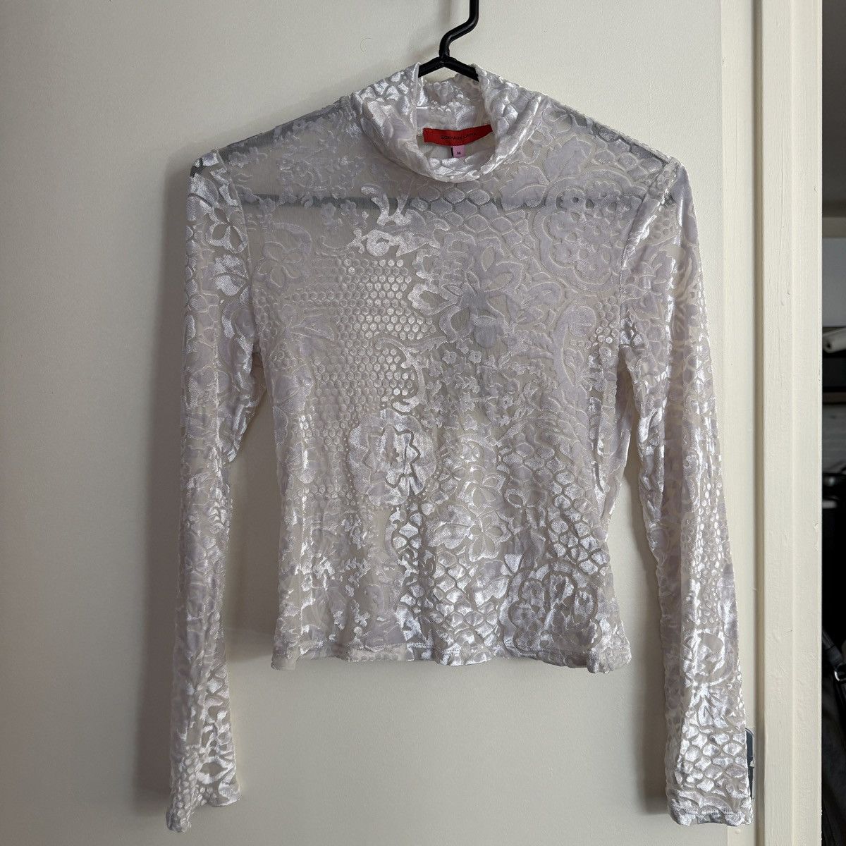 Eckhaus Latta Ice Floral Burnout Shrunk Turtleneck Size M / US 6-8 / IT 42-44 - 2 Thumbnail