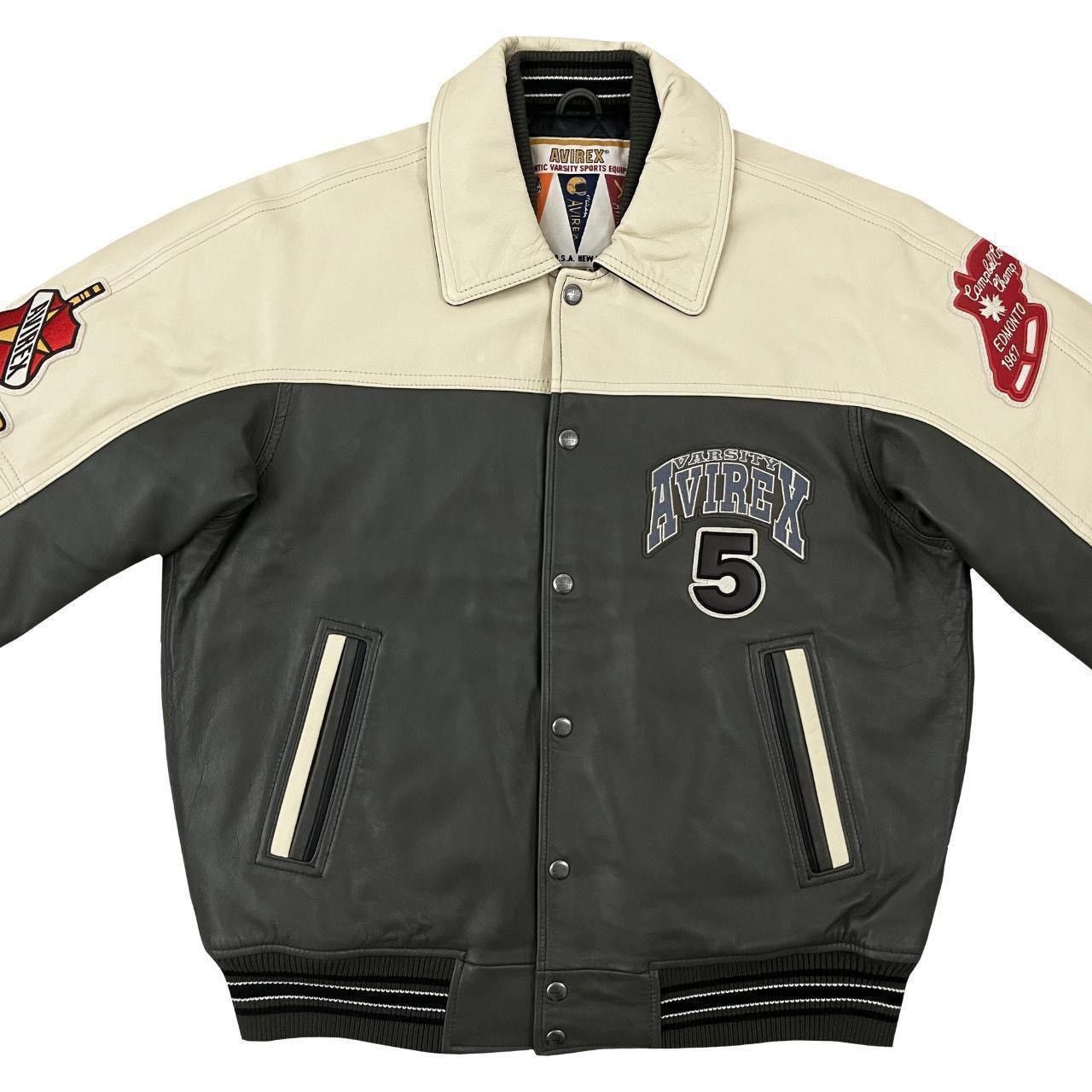 Avirex Avirex North West Wildbears Leather Varsity Jacket Size US XL / EU 56 / 4 - 6 Thumbnail