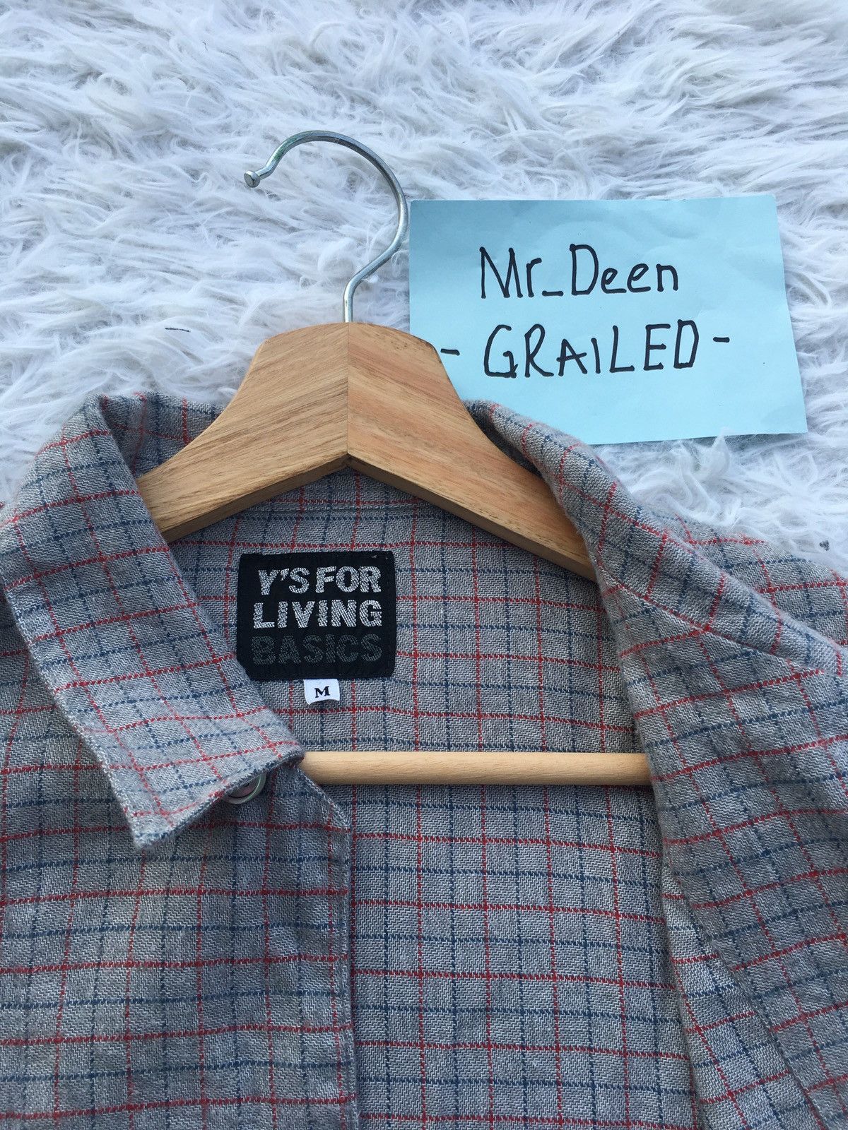 Yohji Yamamoto Rare Vintage Y’s For Living Yohji Yamamoto Flannel Shirt Size US L / EU 52-54 / 3 - 7 Thumbnail