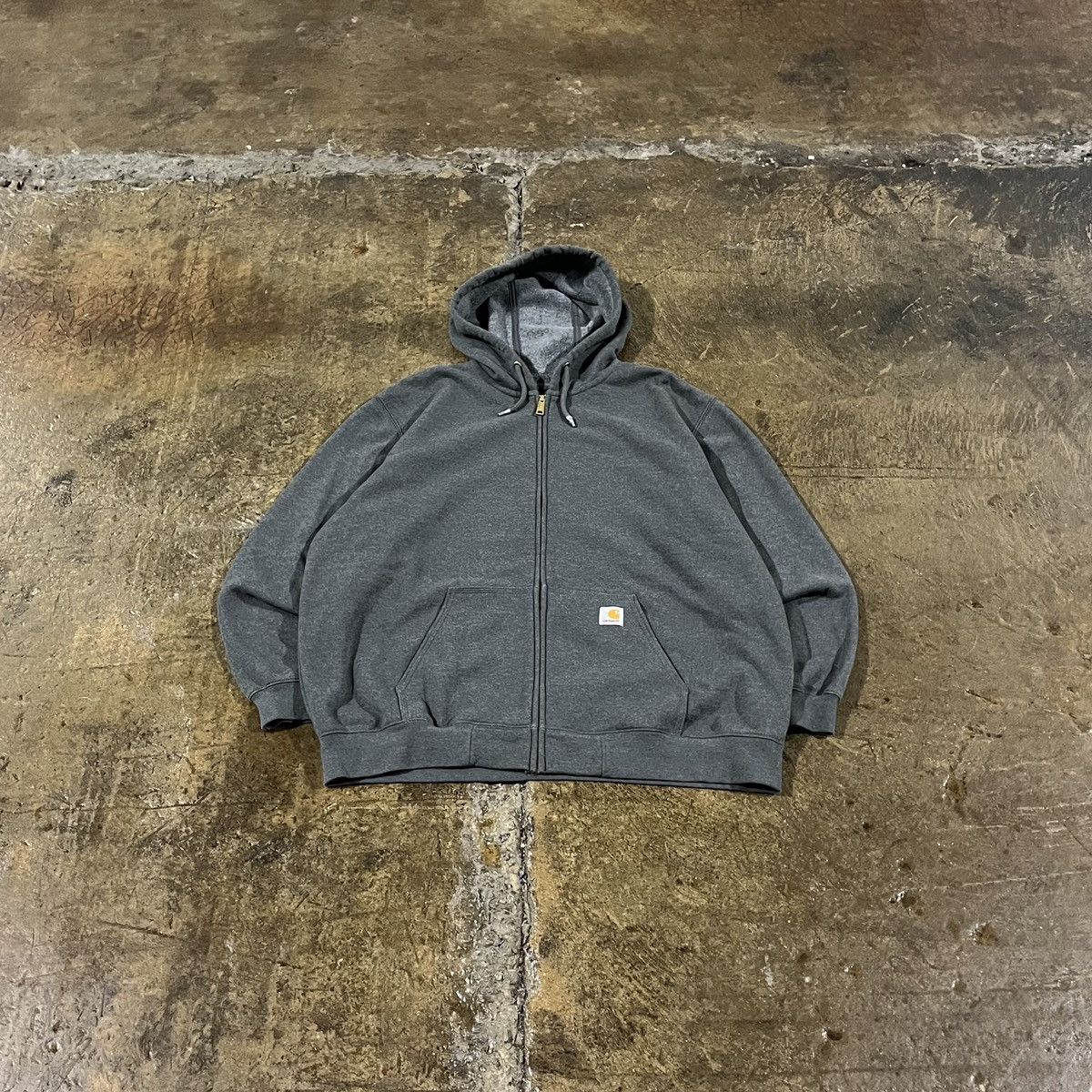 Carhartt × Vintage Crazy Vintage Y2K Carhartt Zip Up Hoodie Oversized Baggy Size US XXL / EU 58 / 5 - 1 Thumbnail