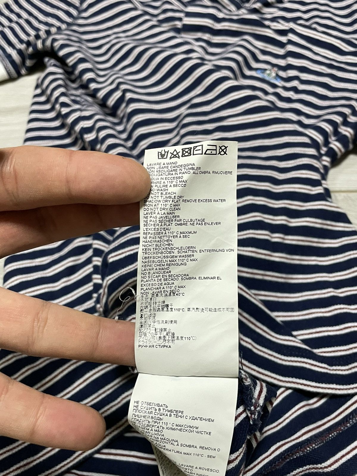 Vivienne Westwood Vivienne Westwood striped sailors tee shirt buttons orb eb0 Size US S / EU 44-46 / 1 - 6 Thumbnail