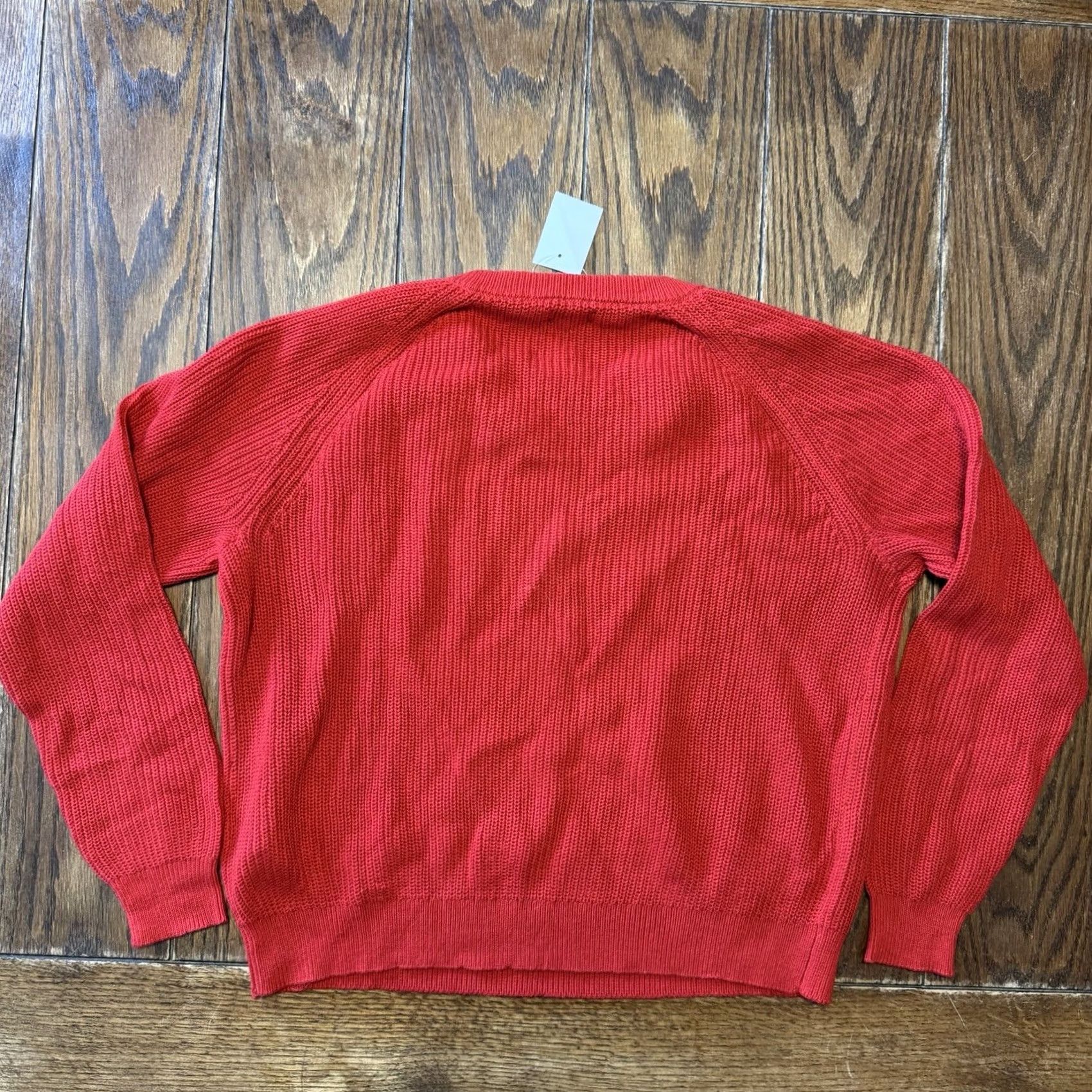 J.Crew J.CREW Button Raglan Crewneck Sweater Women’s Size S Red New CF318 Size S / US 4 / IT 40 - 4 Thumbnail