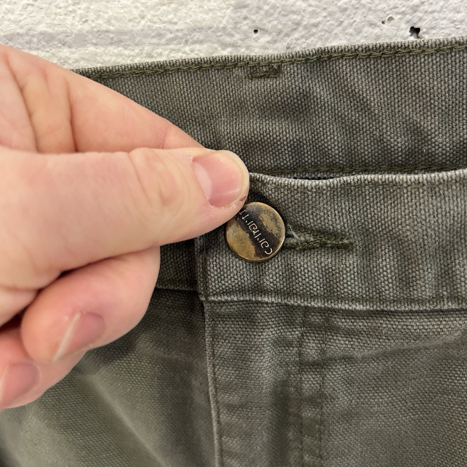 Carhartt Vintage Carhartt DoubleKnee Dungaree Carpenter Pants “Moss” Size US 37 - 10 Thumbnail