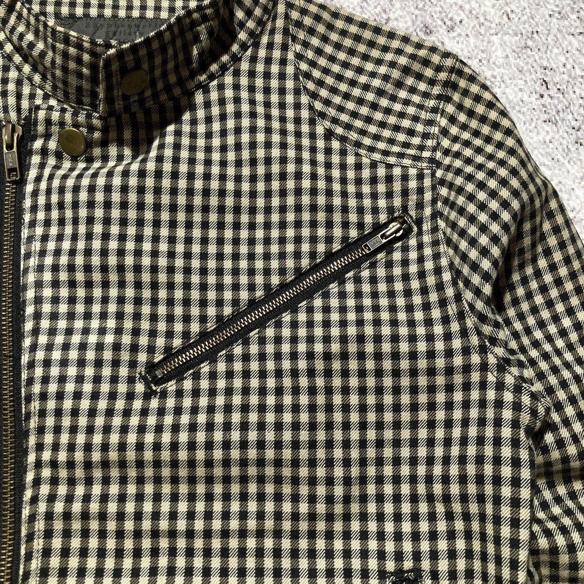 20471120 2000s Ehypenworld Gallery Asymastrical Bikers Jacket Plaid Size US XS / EU 42 / 0 - 10 Thumbnail