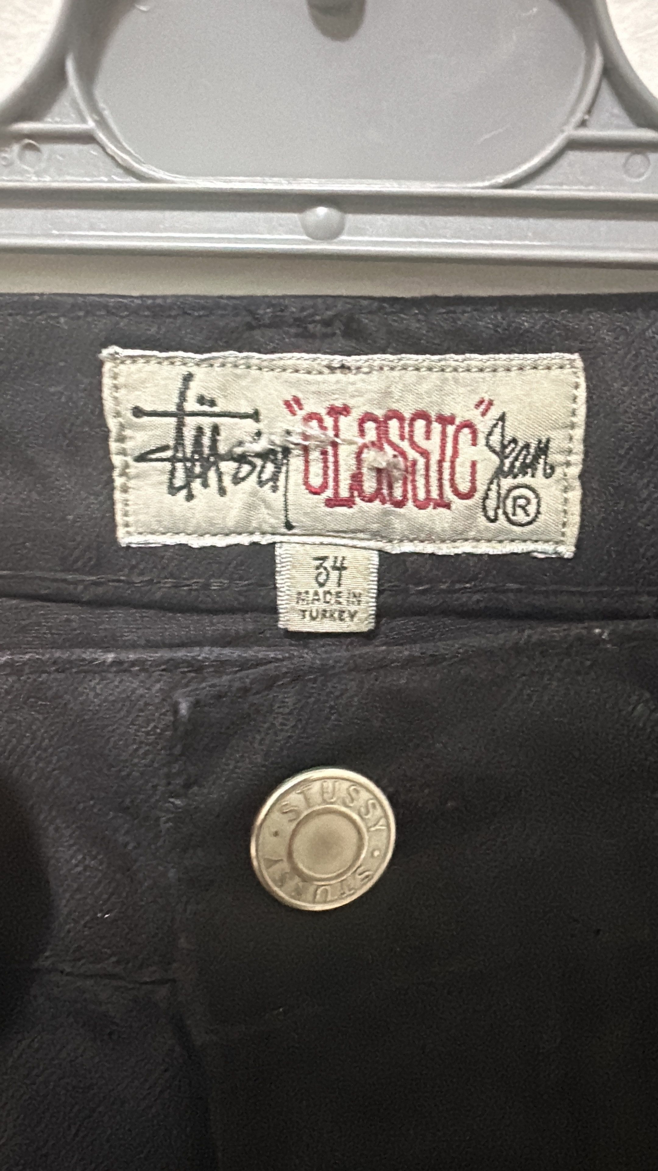 Stussy Stussy Swirl Logo Classic Jean Black Size 34 Size US 34 / EU 50 - 6 Thumbnail