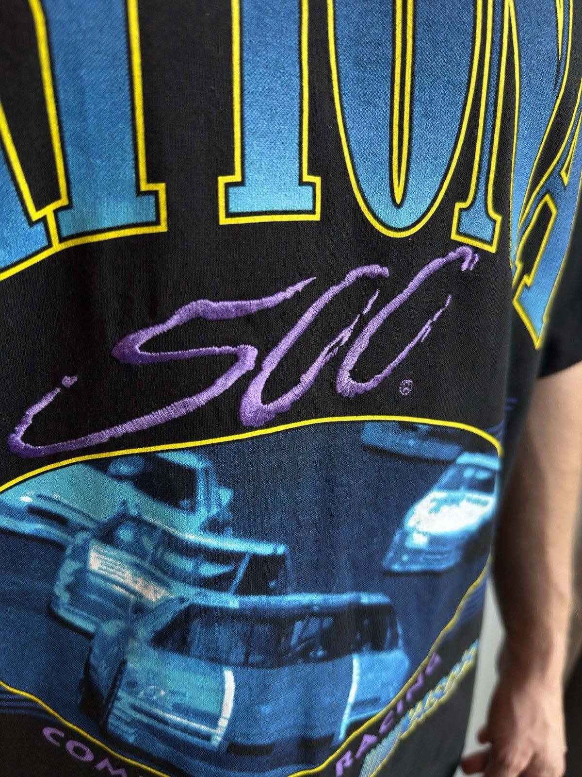 Vintage Vintage 90s Daytona 500 Nascar Racing T-Shirt Single Stitch Size US XL / EU 56 / 4 - 3 Thumbnail