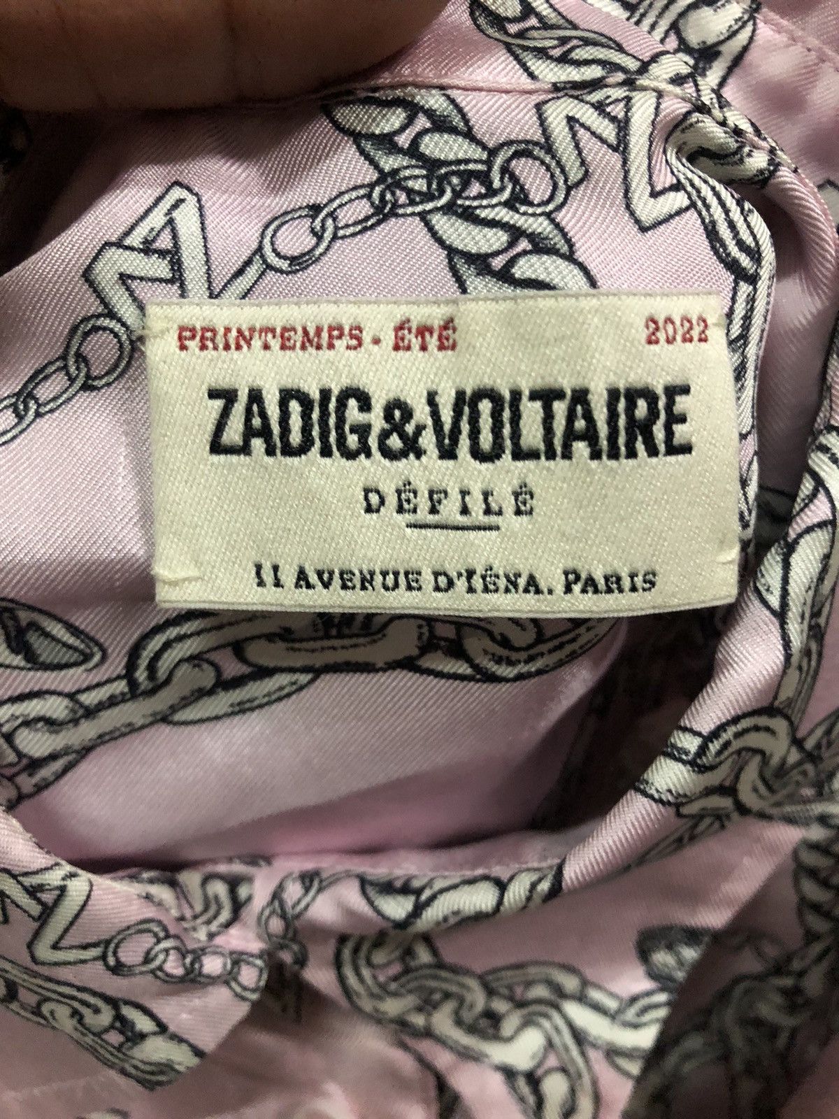 Zadig & Voltaire Zadig & Voltaire PrintEmps ete 2022 Silk Rope motif Blouses Size S / US 4 / IT 40 - 3 Thumbnail