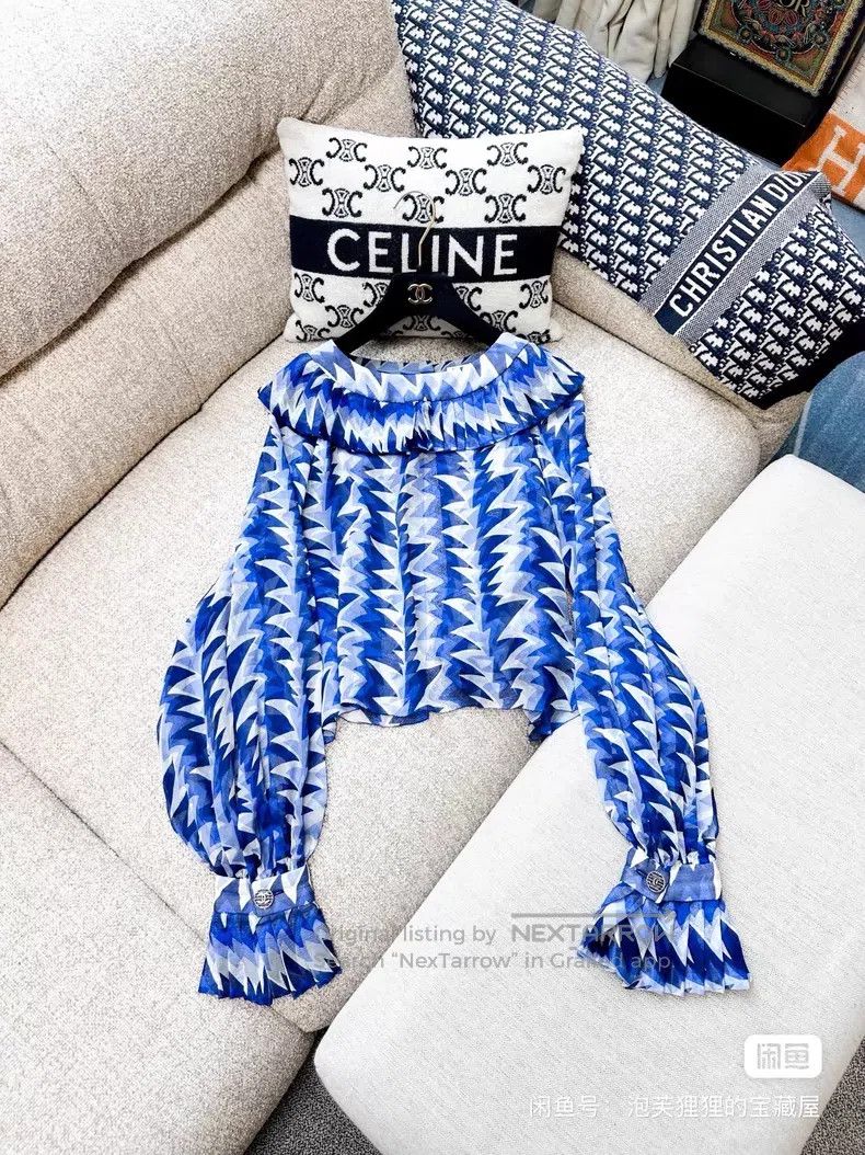 Chanel Chanel 19C early spring vacation cruise series blue and wh Size XS / US 0-2 / IT 36-38 - 2 Thumbnail