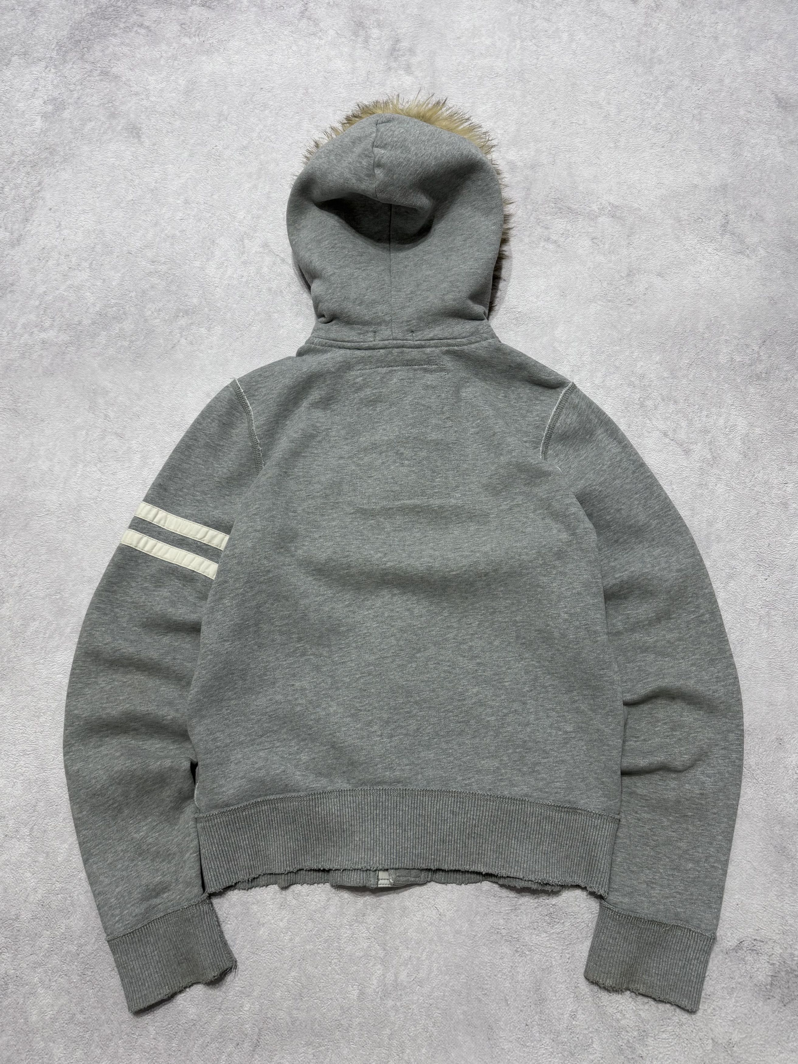 Abercrombie & Fitch 2000s Vintage Abercrombie & Fitch Button-Up Fur Hoodie Size US S / EU 44-46 / 1 - 3 Thumbnail