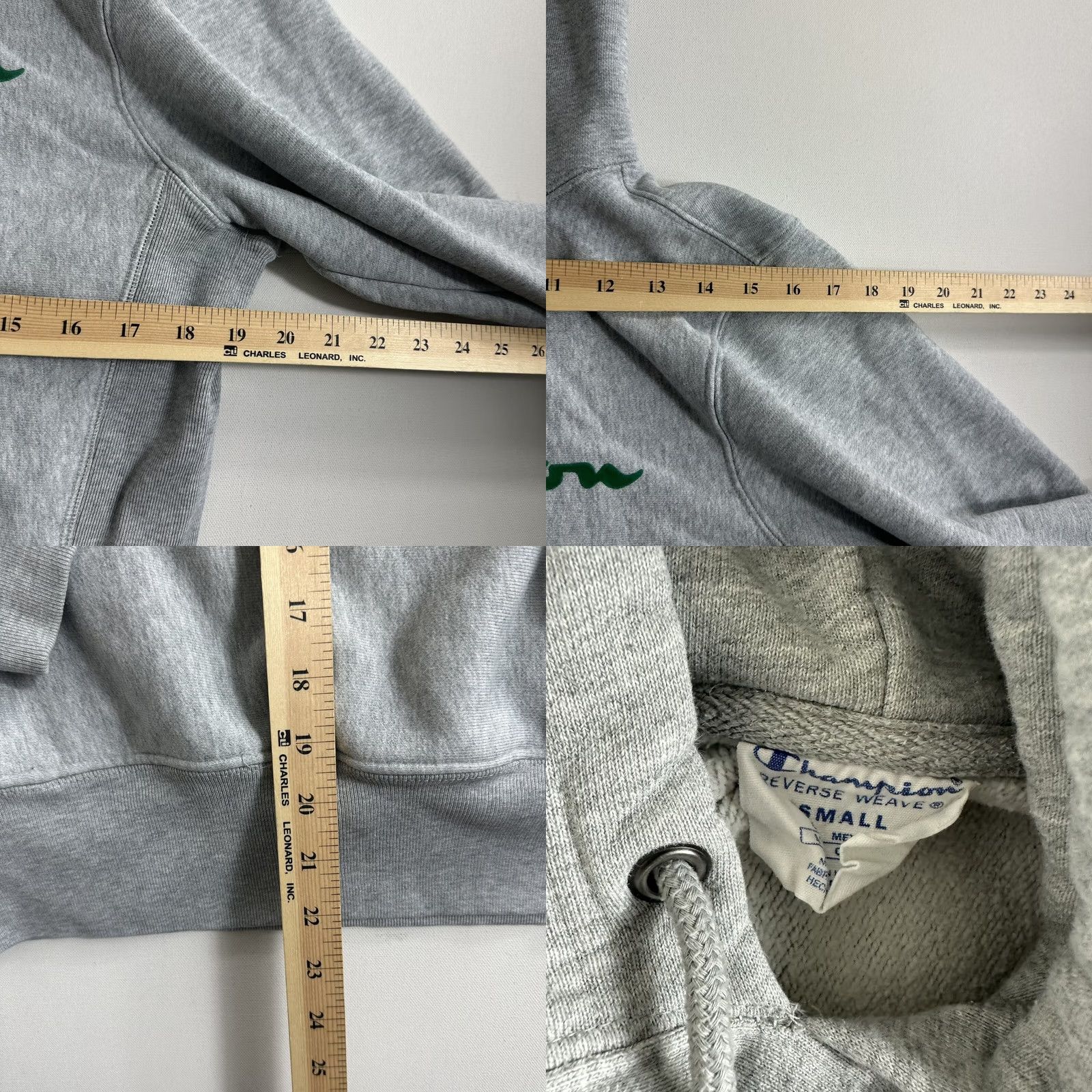 Champion VINTAGE Champion Reverse Weave Hoodie Pullover Double Sided Graphic Red Gray Sweatshirt Sweatshirt (Hooded) Mens S Size US S / EU 44-46 / 1 - 8 Thumbnail