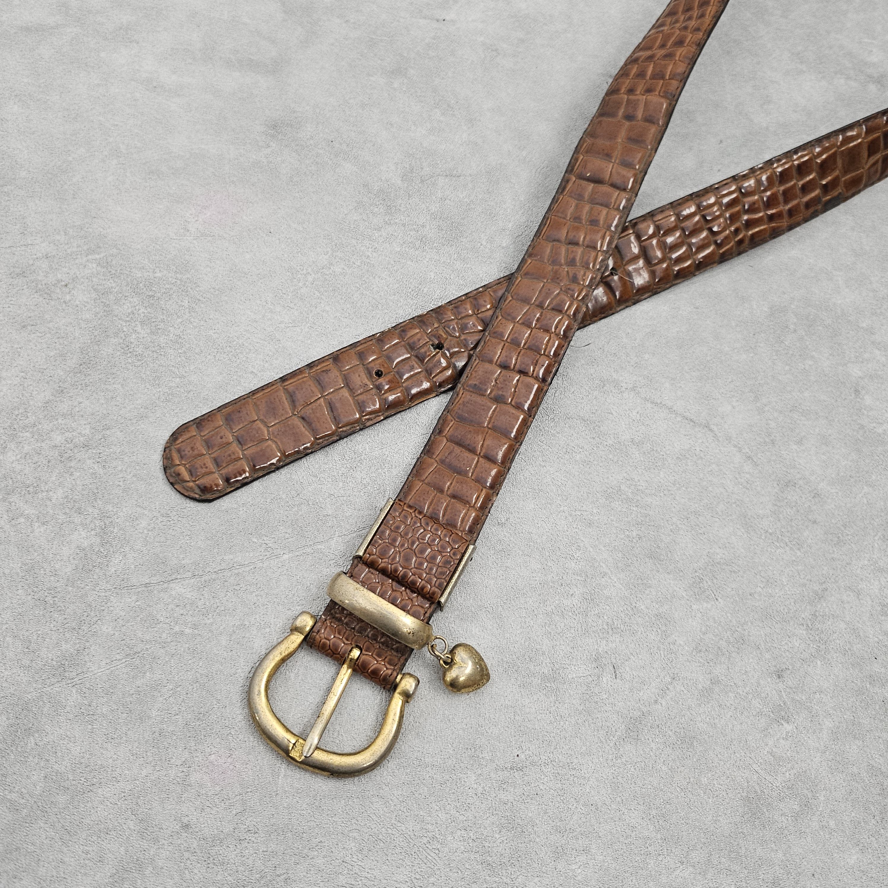 If Six Was Nine Reptile faux leather love belt Size ONE SIZE - 2 Thumbnail