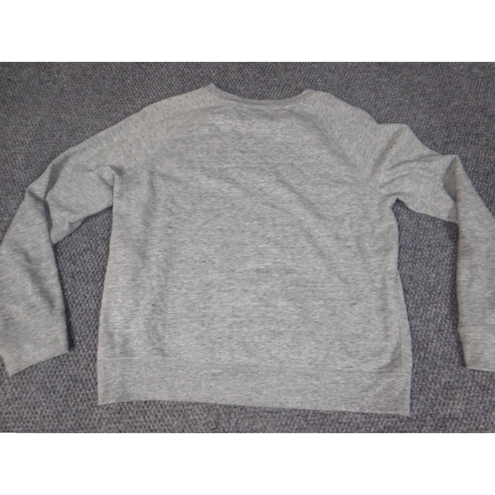 Levi's Levi's Womens Sweater L Gray Pullover Crewneck Logo Knit Cotton Polyester Raglan Long Sleeve Classic Vintage? Size L / US 10 / IT 46 - 6 Thumbnail