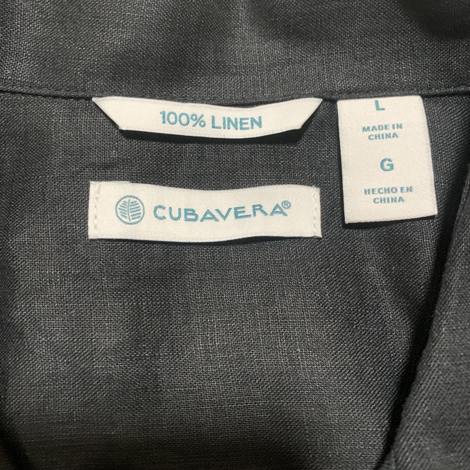 Cubavera Cubavera Men's Black Linen Shirt L Short Sleeve Multi-Pocket Size US L / EU 52-54 / 3 - 3 Thumbnail
