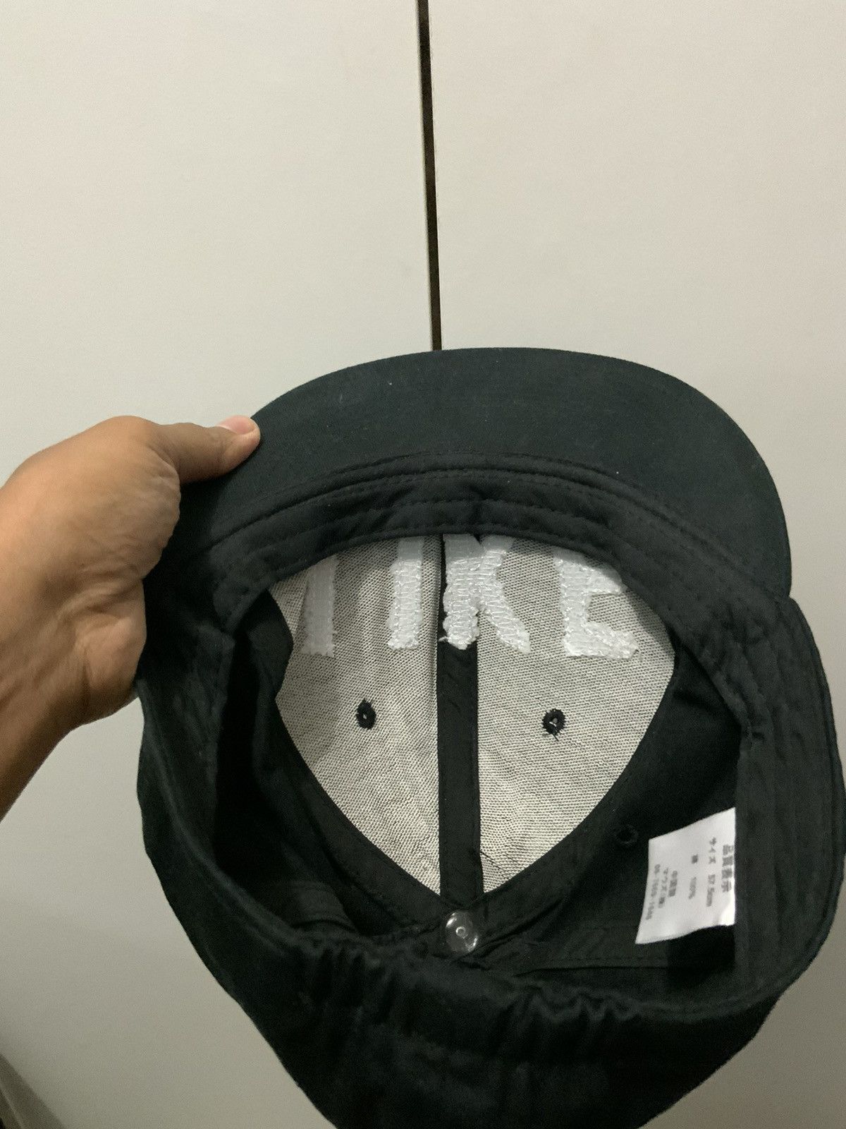 Japanese Brand Like Big Spell Out Black Fitted Hat Size ONE SIZE - 8 Thumbnail
