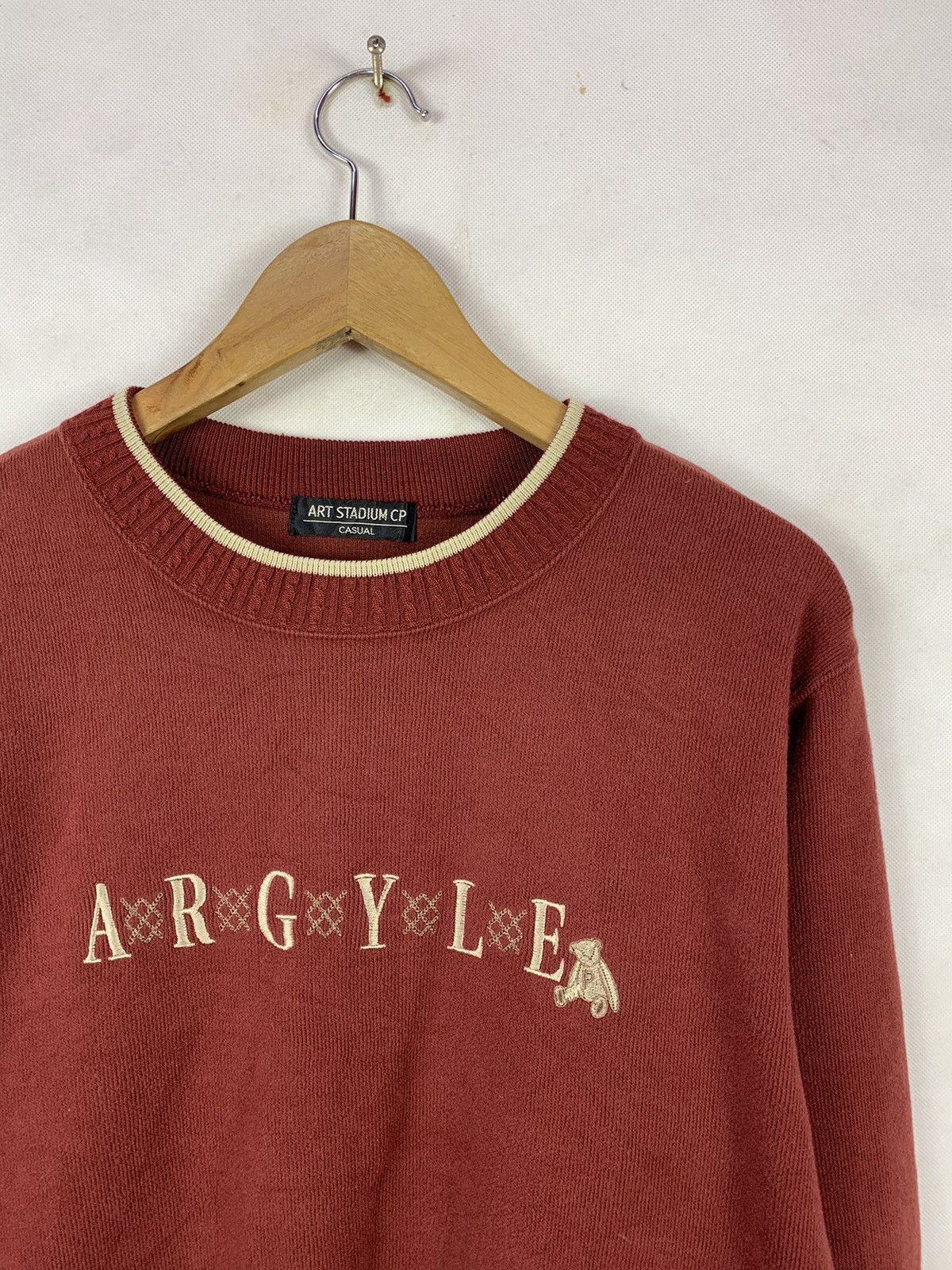 Japanese Brand Steals! Art Stadium CP Argyle Knitted Sweater Sweatshirt Size US M / EU 48-50 / 2 - 2 Thumbnail