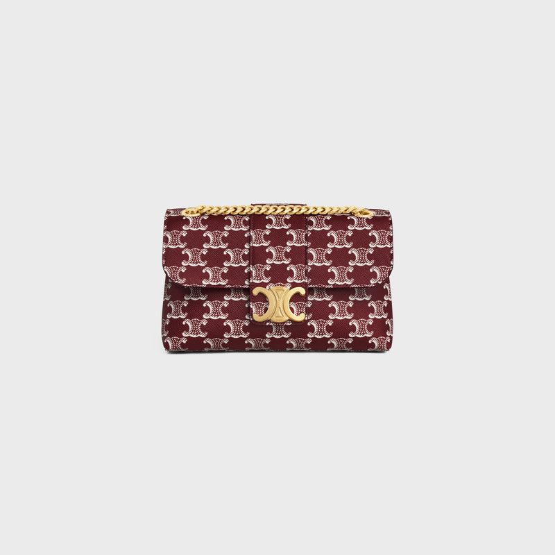 Celine o1w1db10426 Size: OS/Teen Victoire Bag in Dark Red Size ONE SIZE - 1 Thumbnail
