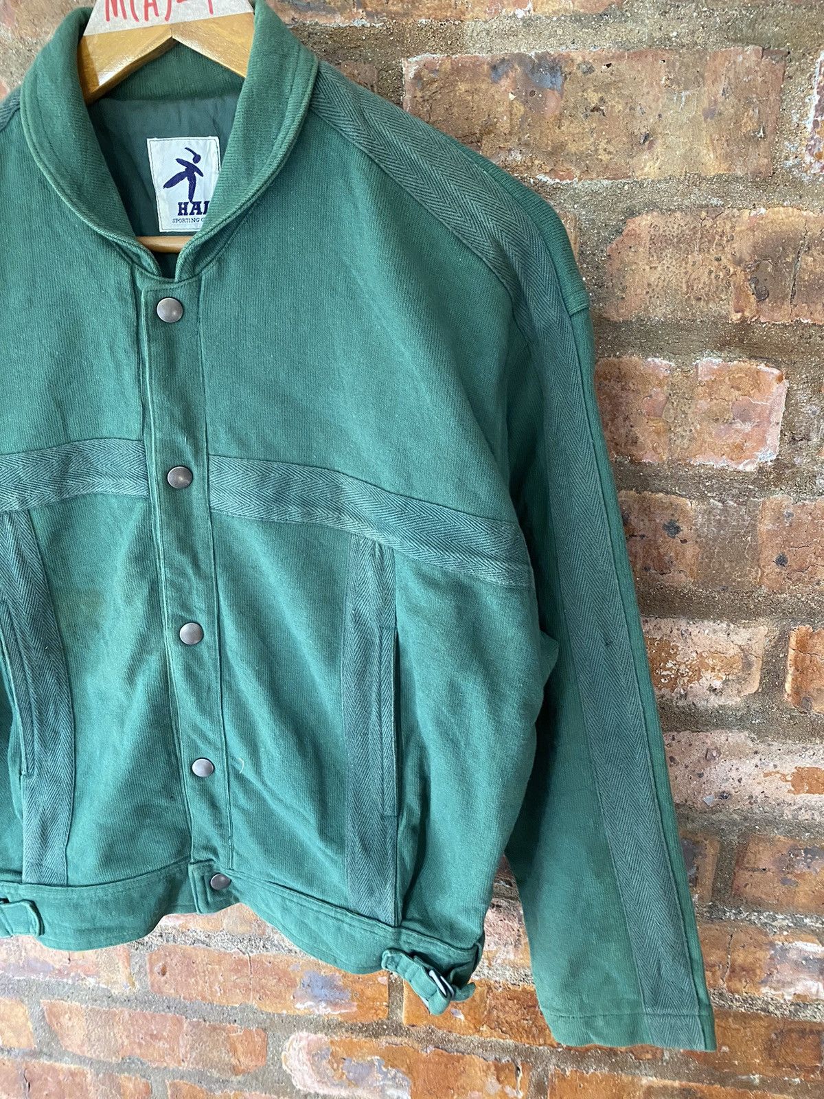 Issey Miyake 1990s Bondage Green Jacket Size US M / EU 48-50 / 2 - 5 Thumbnail
