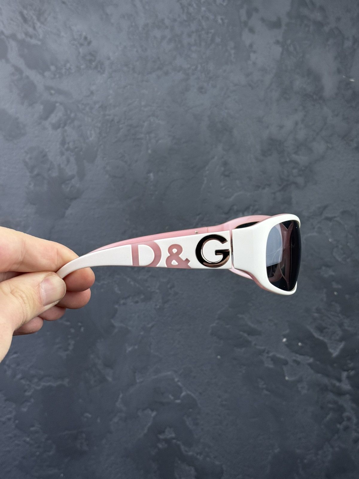 Dolce & Gabbana Vintage Dolce & Gabbana Pink & White Sunglasses Size ONE SIZE - 2 Thumbnail