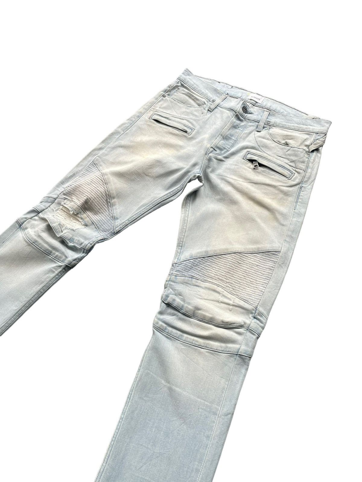 Hudson Hudson Skinny Biker Faded & Distresed Size US 34 / EU 50 - 2 Thumbnail