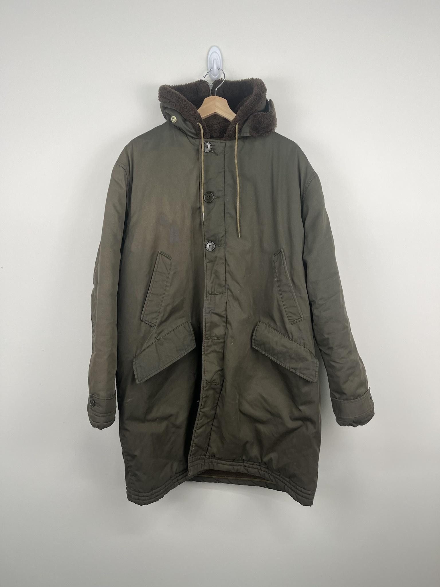 image of Military x Vintage "sportswear" Tag B9 Rip Parka in Olive, Men's (Size Medium)
