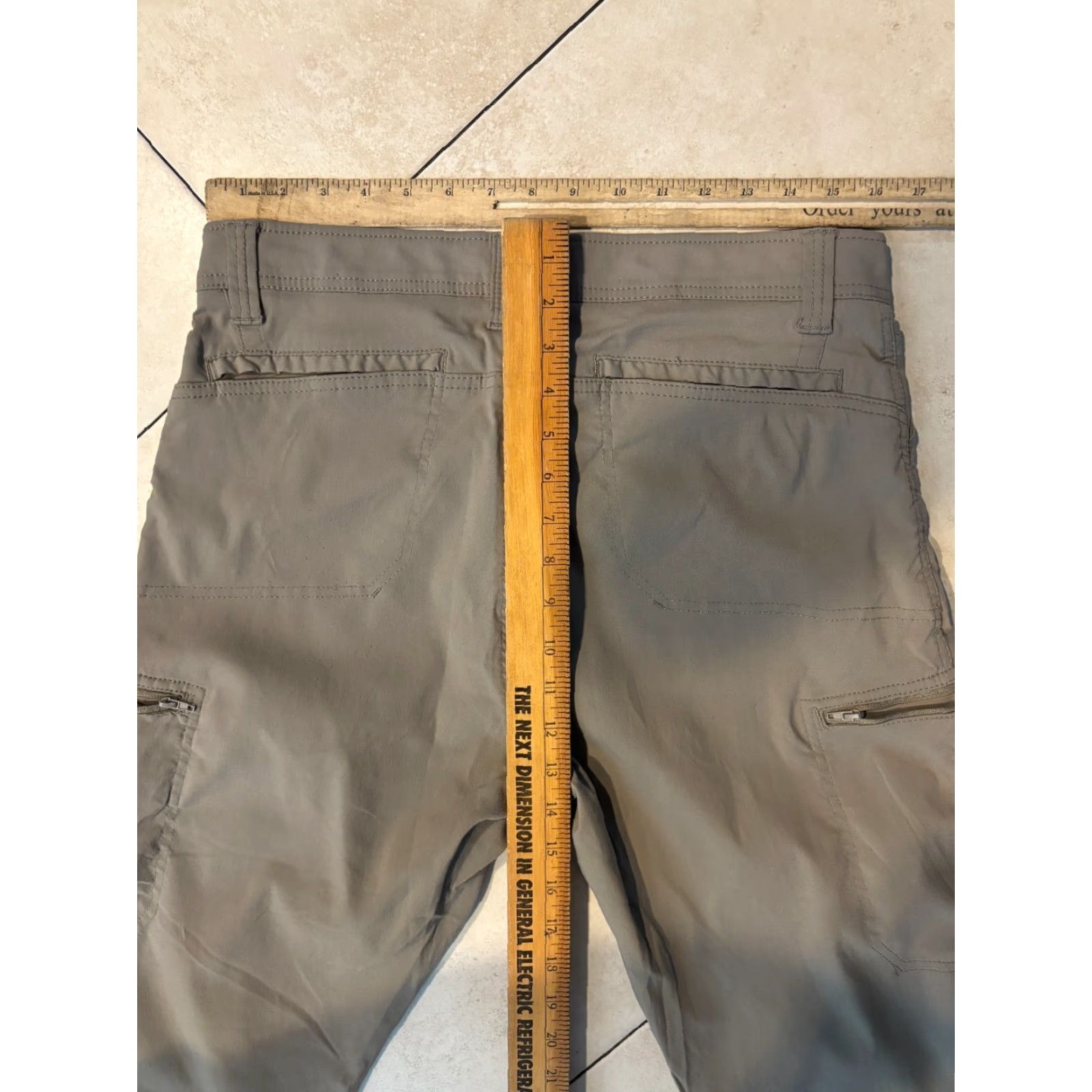 Wrangler Wrangler 10NW788FR Men's Khaki Cargo Pants 34x32 Beige Flat Front Pockets Cargo Mens 34in Inseam Straight 5568 Size US 34 / EU 50 - 5 Thumbnail