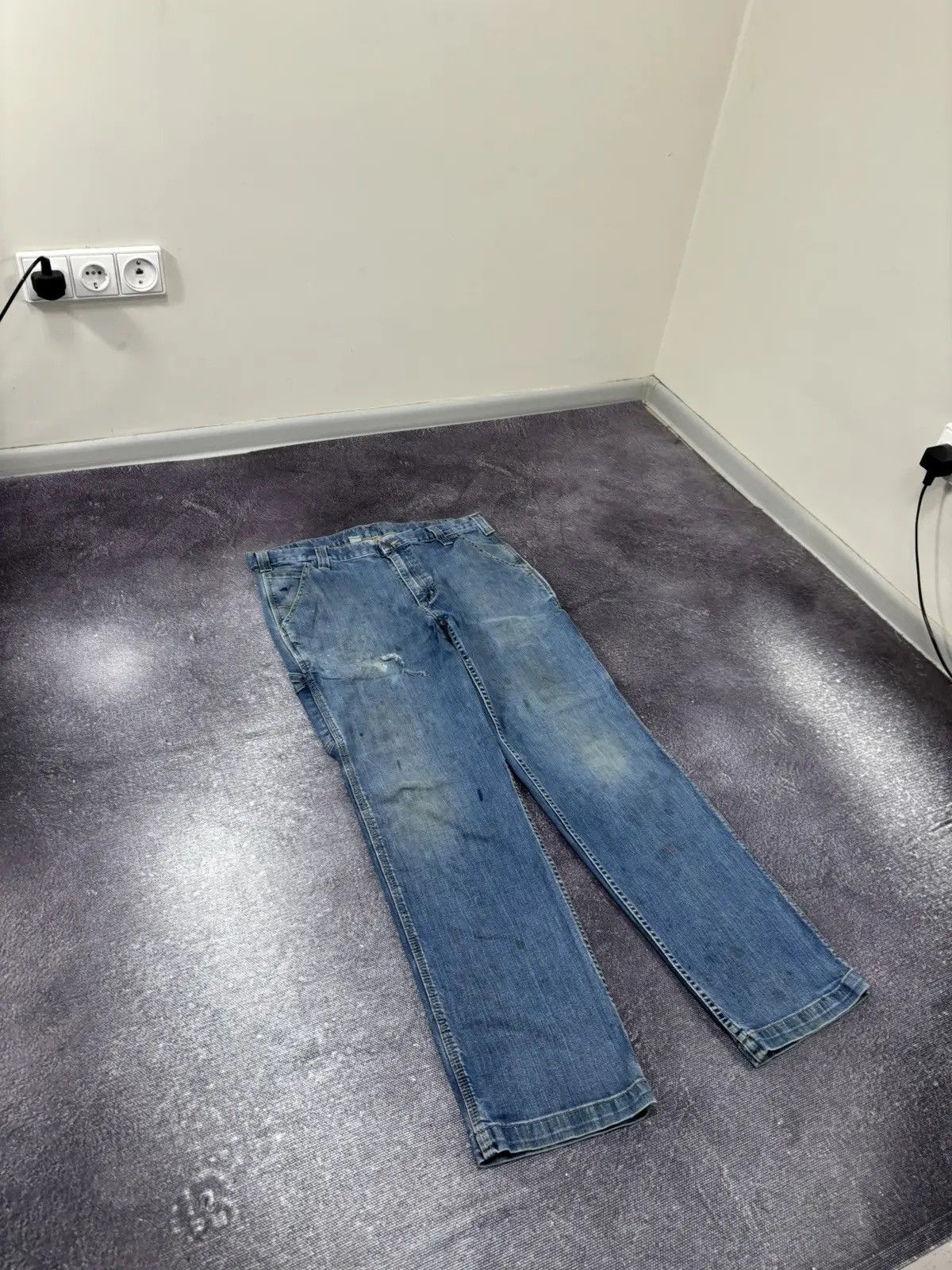 Carhartt × Vintage Vintage Carhartt Hype Blue USA Denim Relaxed Fit Jeans Size US 36 / EU 52 - 7 Thumbnail