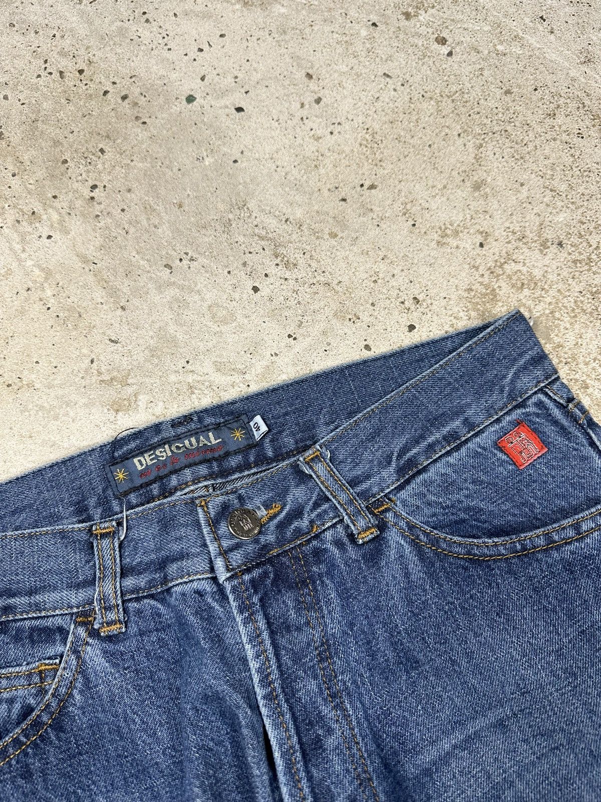 Japanese Brand × Vintage Vintage Y2K Flared Wide Leg Blue Denim Pants Size US 30 / EU 46 - 7 Thumbnail