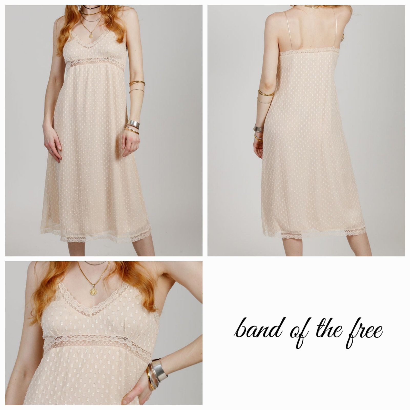 Other NWT B.O.G. Band of the Free Amalie Slip Dress Sz. XS [2] Size XS / US 0-2 / IT 36-38 - 1 Thumbnail