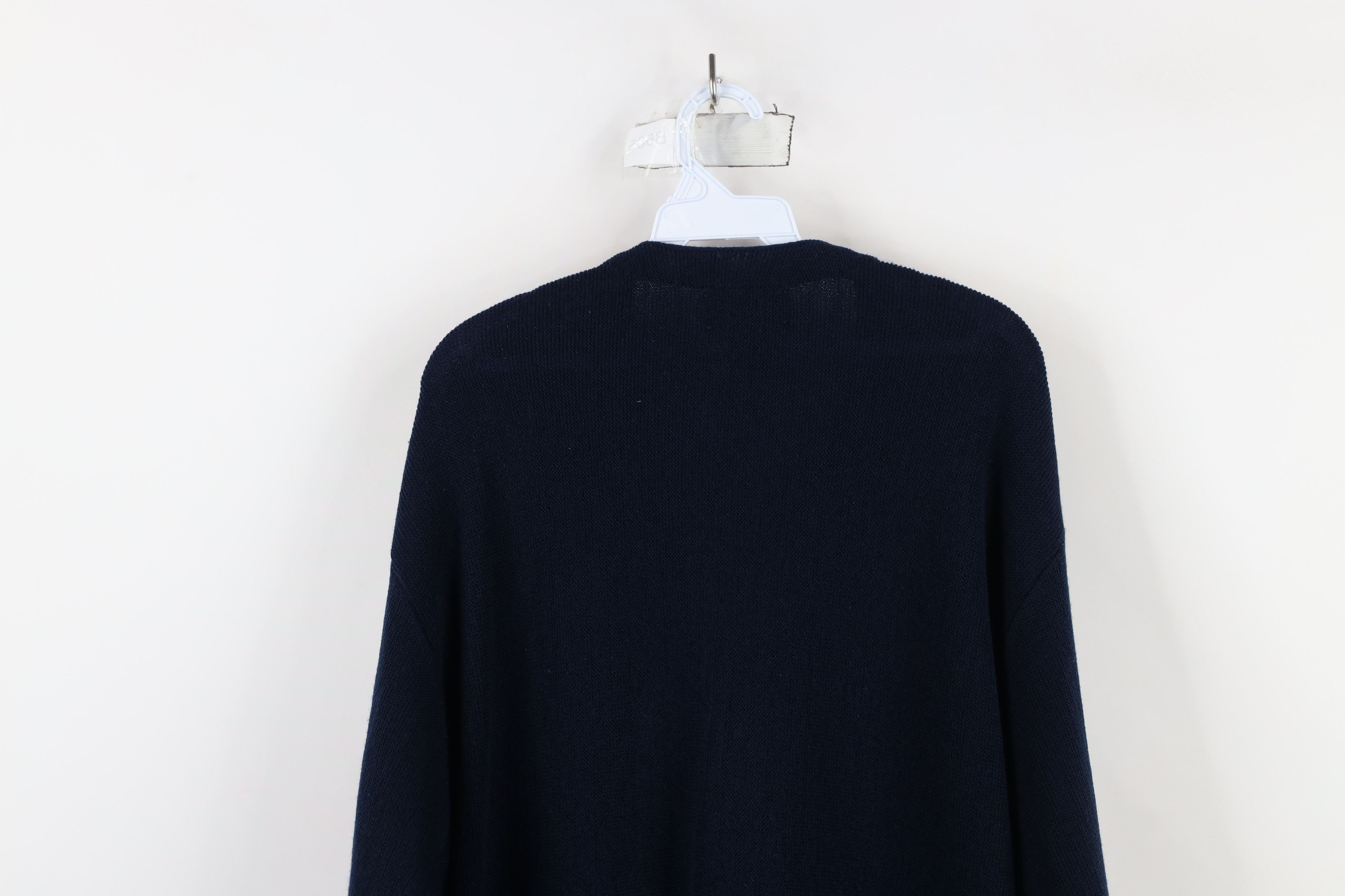 Vintage Vintage 90s Streetwear Blank Knit Grandpa Cardigan Sweater Size US XL / EU 56 / 4 - 11 Thumbnail