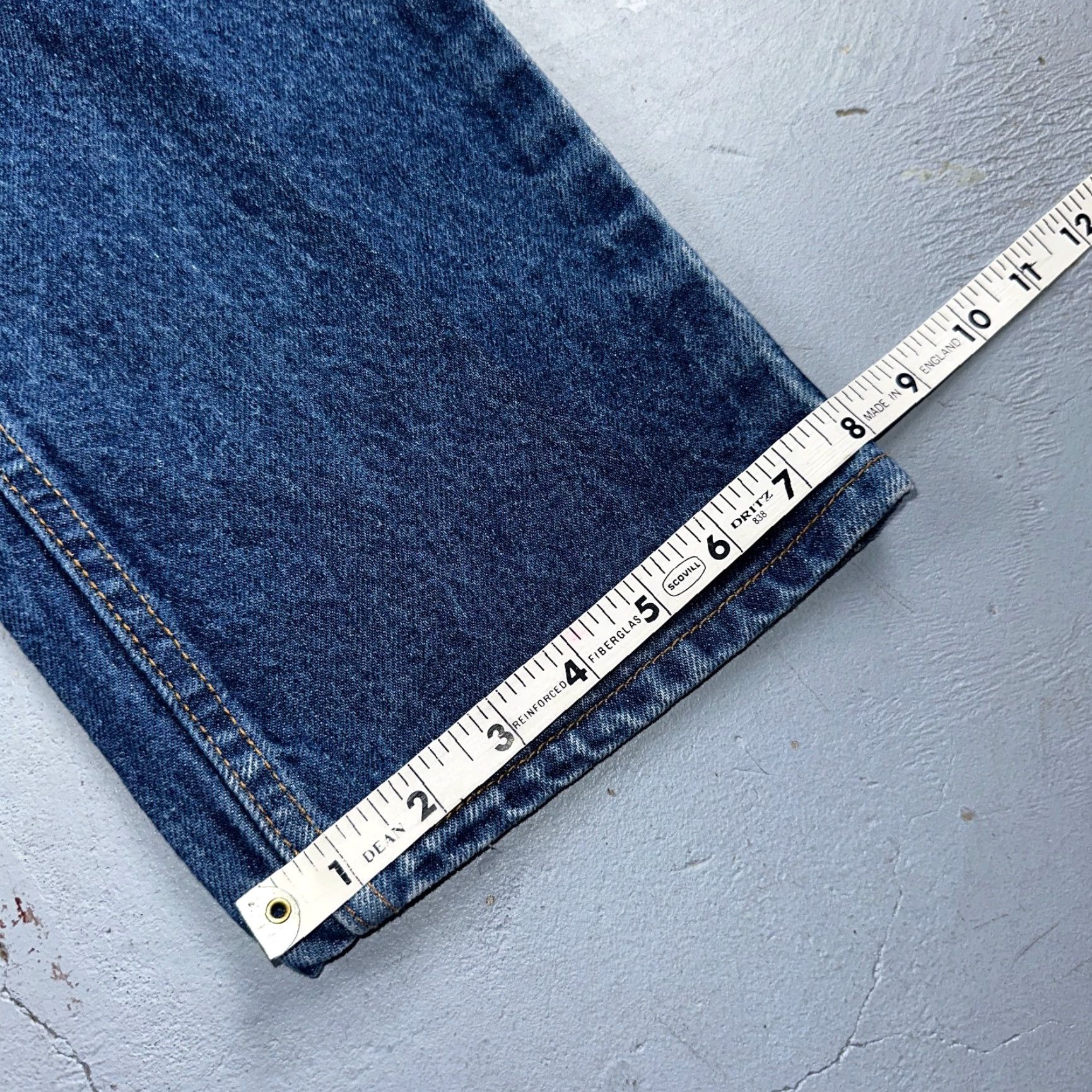 Levi's Levi's 505 Vintage 90s USA Orange Tab Jeans 38x34 501 Act 36x34 Blue Med Wash Levis 505 Jeans Vintage Yes Leather? Wait. Size US 38 / EU 54 - 5 Thumbnail