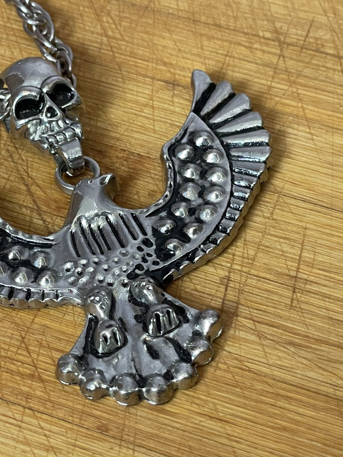 Japanese Brand × Vintage Avant garde Chrome Hearts style Y2K Skull chain necklace Size ONE SIZE - 5 Thumbnail