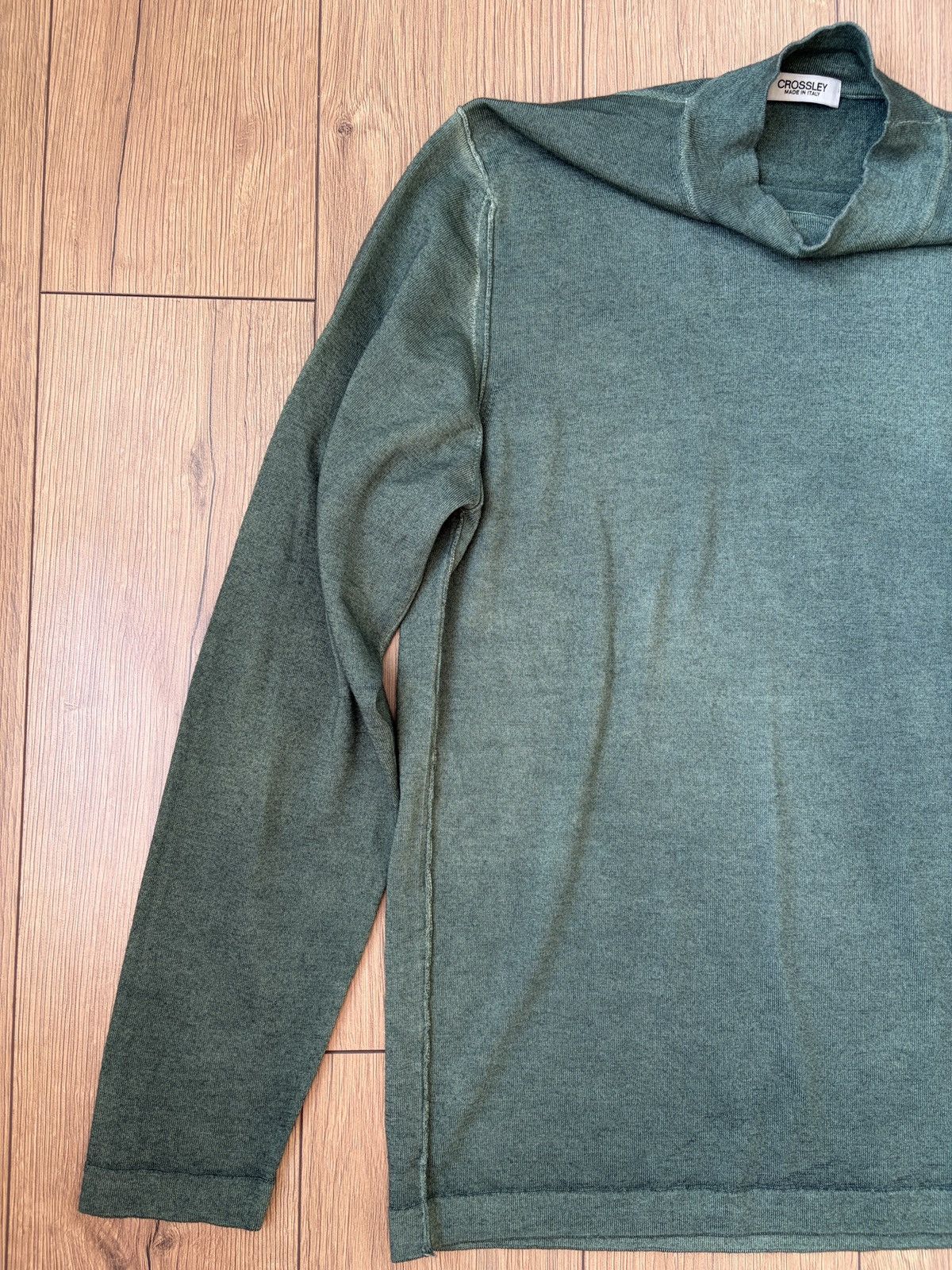 Crossley Crossley Gradient Green Wool Sweater Size US L / EU 52-54 / 3 - 6 Thumbnail