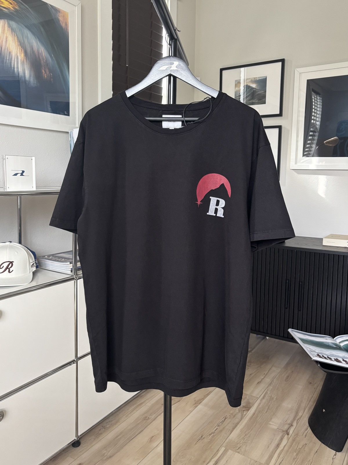 Rhude RHUDE | NEW RED BLACK MOONLIGHT GRAPHIC TEE Size US S / EU 44-46 / 1 - 2 Thumbnail