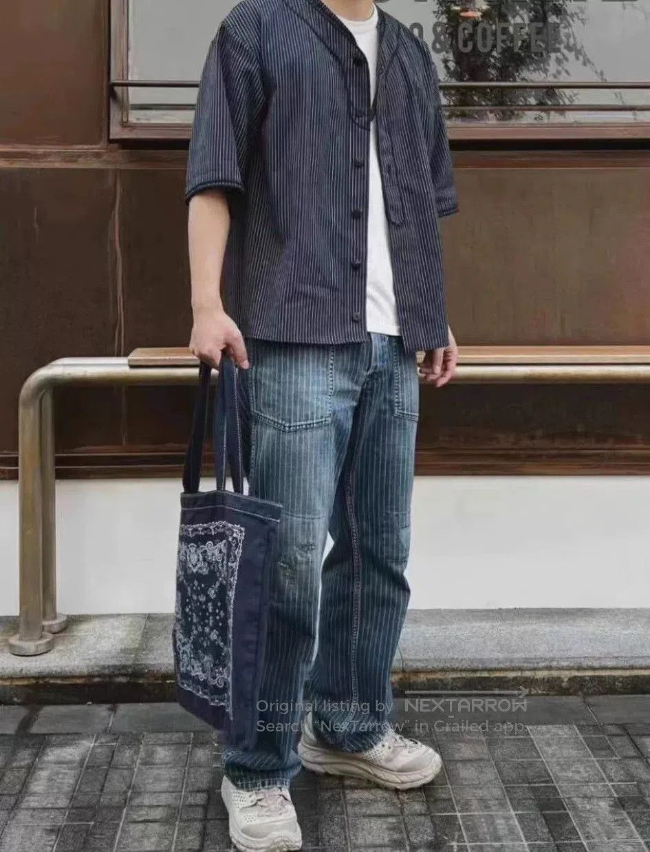 Visvim visvim dugout striped shirt in wool blend. Size US M / EU 48-50 / 2 - 4 Thumbnail