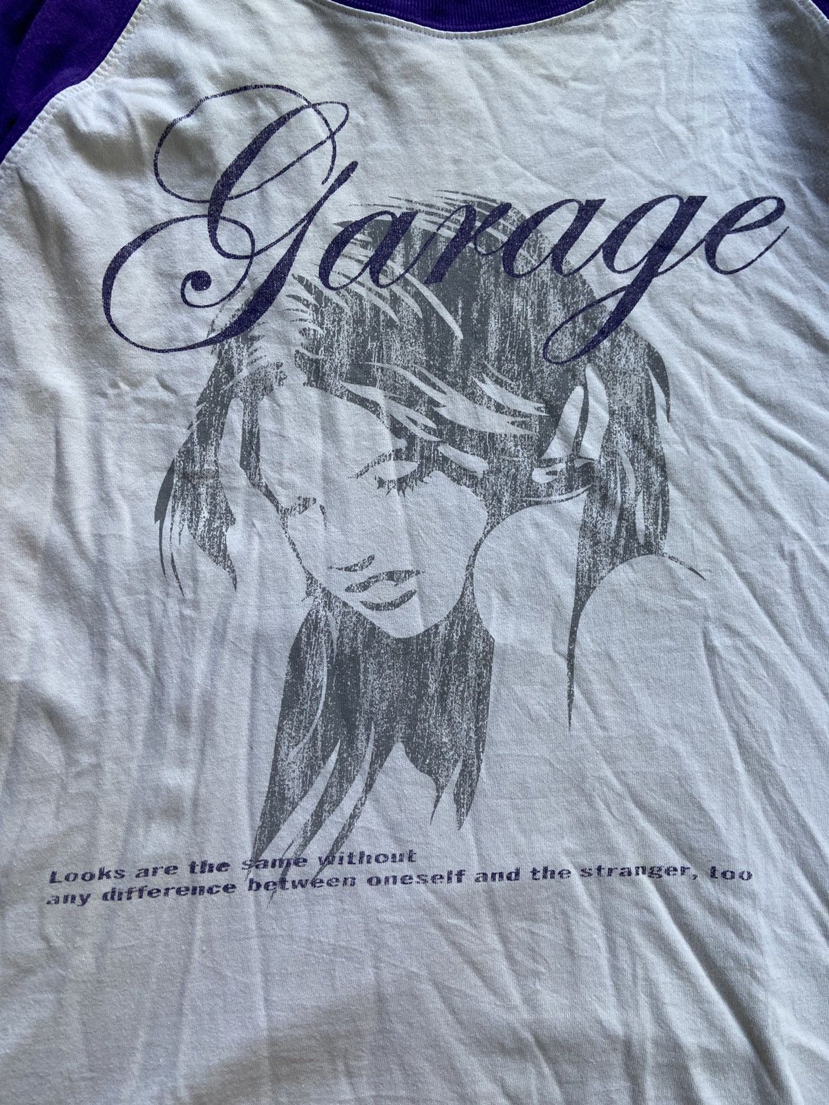 Japanese Brand DISTRESSED WOMAN GARAGE TEE Size US M / EU 48-50 / 2 - 4 Thumbnail
