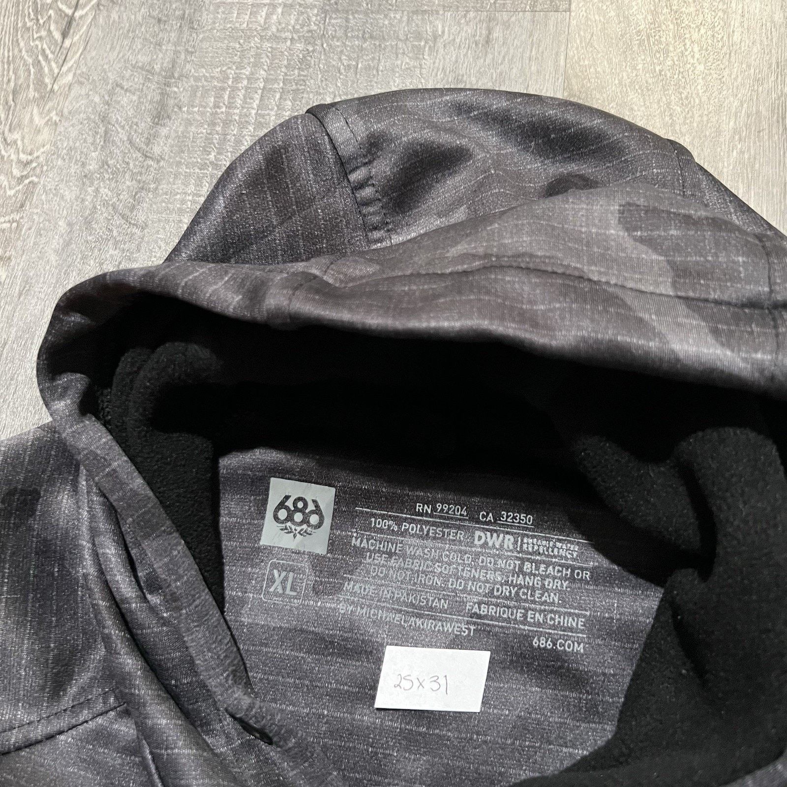 686 Six Eighty Six 686 Grey Knockout Bonded Fleece Hoody Grey Size US XL / EU 56 / 4 - 4 Thumbnail