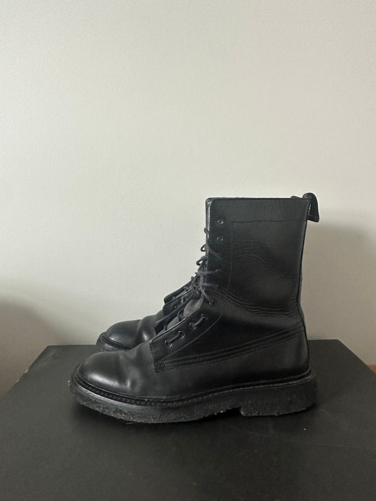 Pre-owned Dior 2007  Navigate Boots Smooth Leather In Black