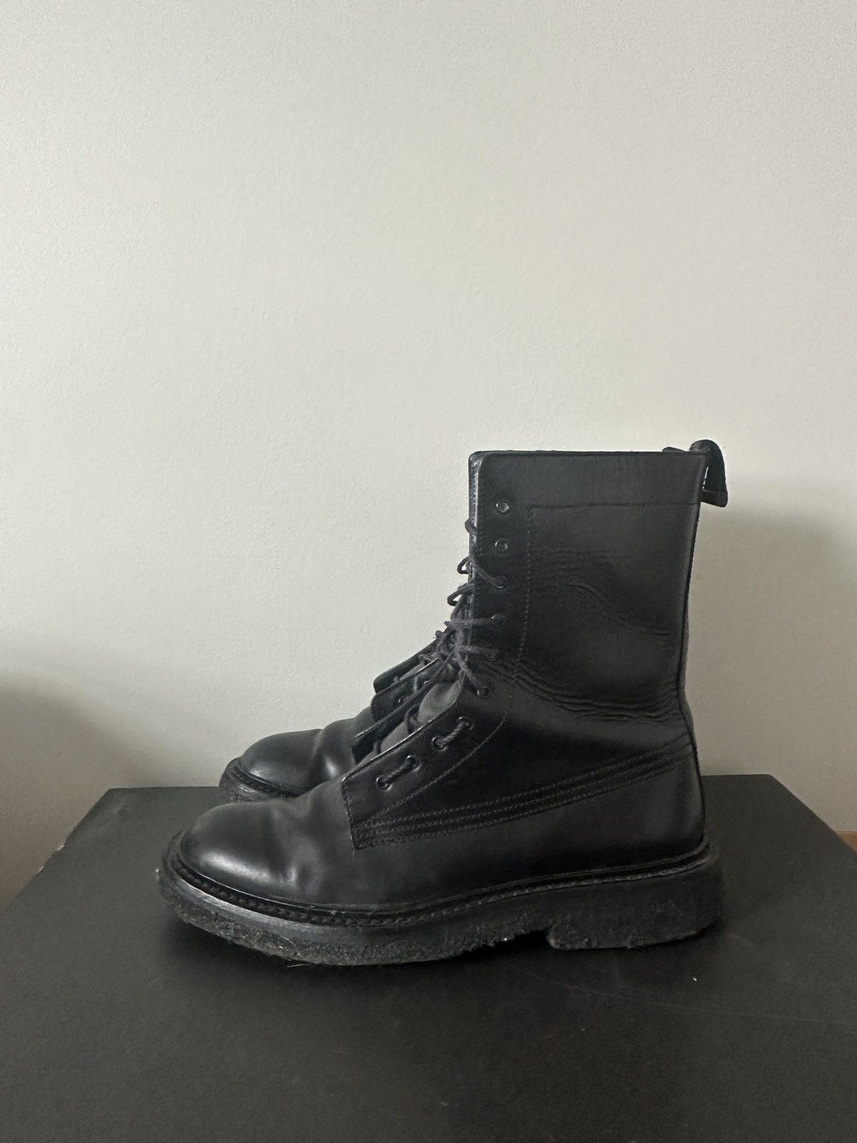 image of 2007 Dior Navigate Boots Smooth Leather in Black, Men's (Size 9)