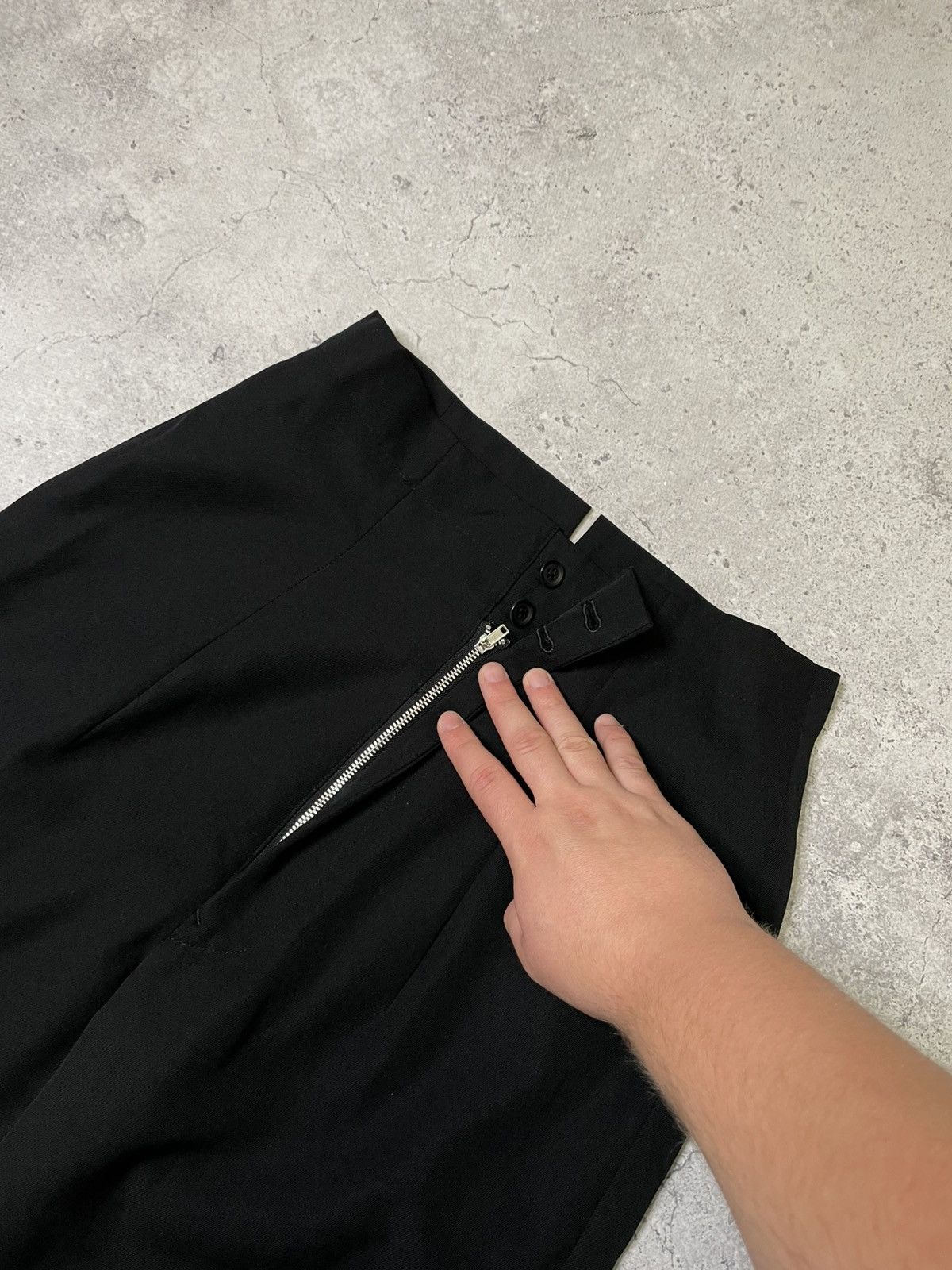 Yohji Yamamoto Archive Yohji Yamamoto Pour Homme Wool Black Antique Pants Size US 32 / EU 48 - 7 Thumbnail