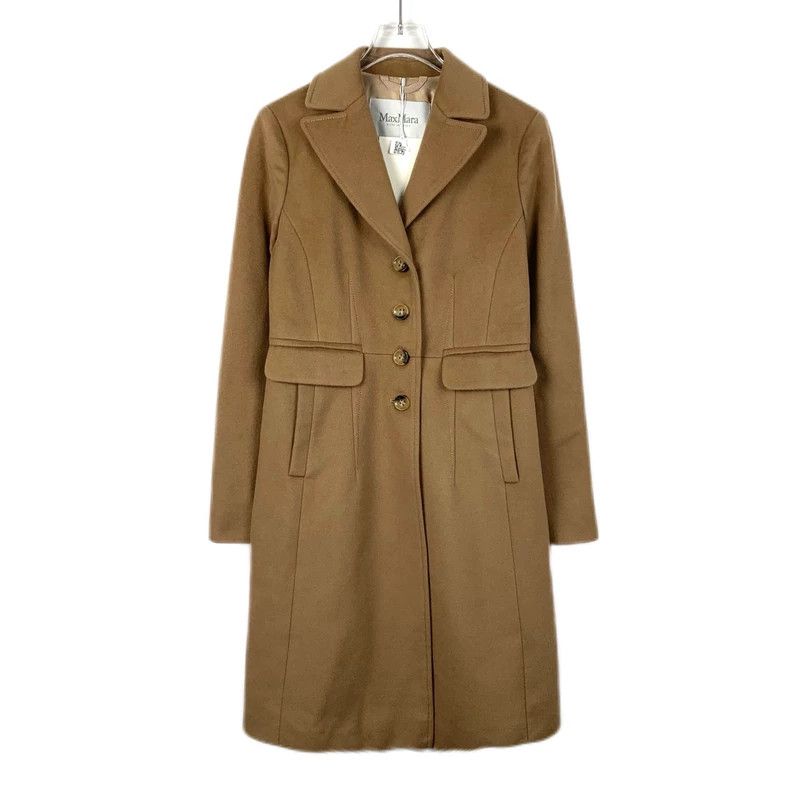 Max Mara Max Mara Camel wool lapel single breasted coat Size M / US 6-8 / IT 42-44 - 1 Thumbnail