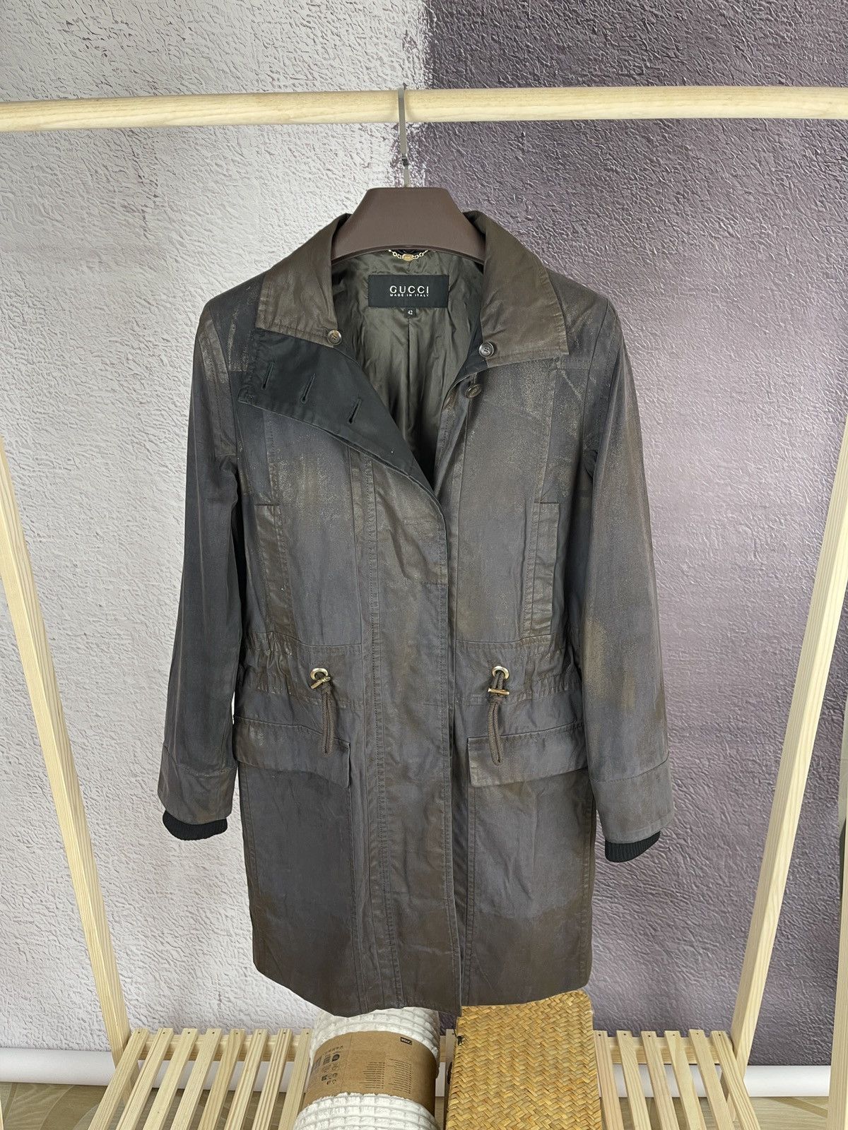 Gucci Gucci vintage rare light coat jacket luxury Size M / US 6-8 / IT 42-44 - 1 Thumbnail